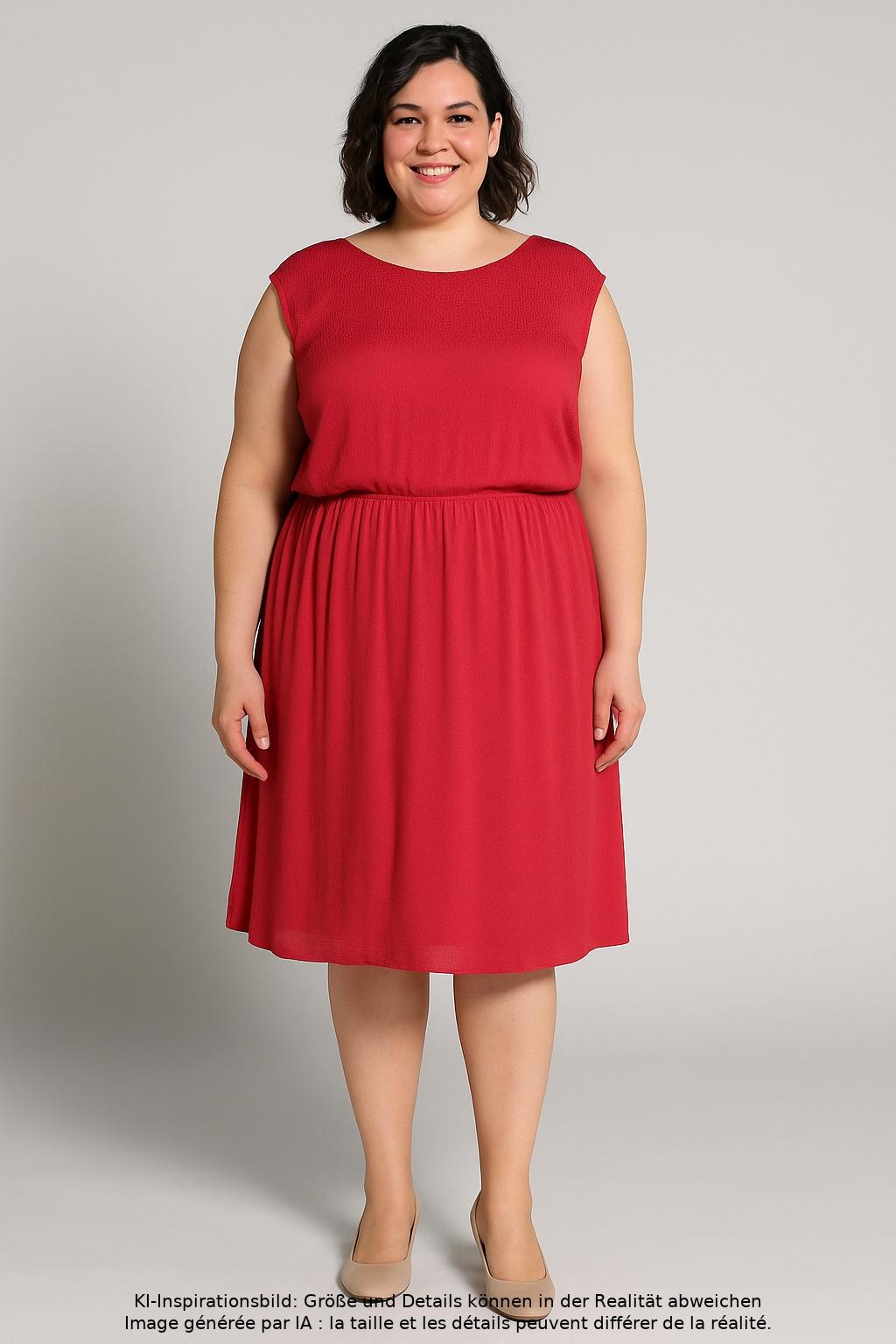 

sheego Damen Kleid, rot, Gr. 58