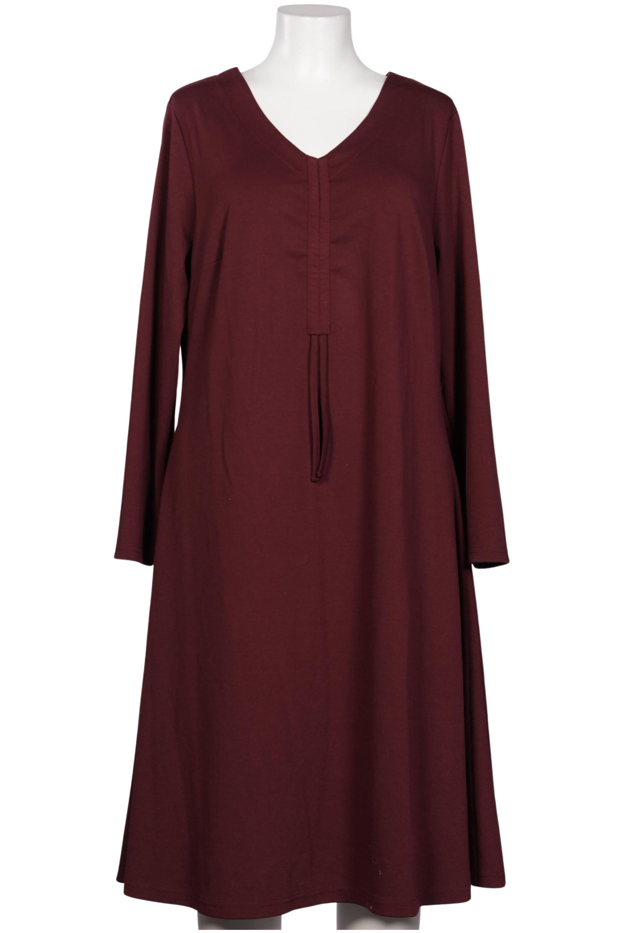 

sheego Damen Kleid, bordeaux, Gr. 48