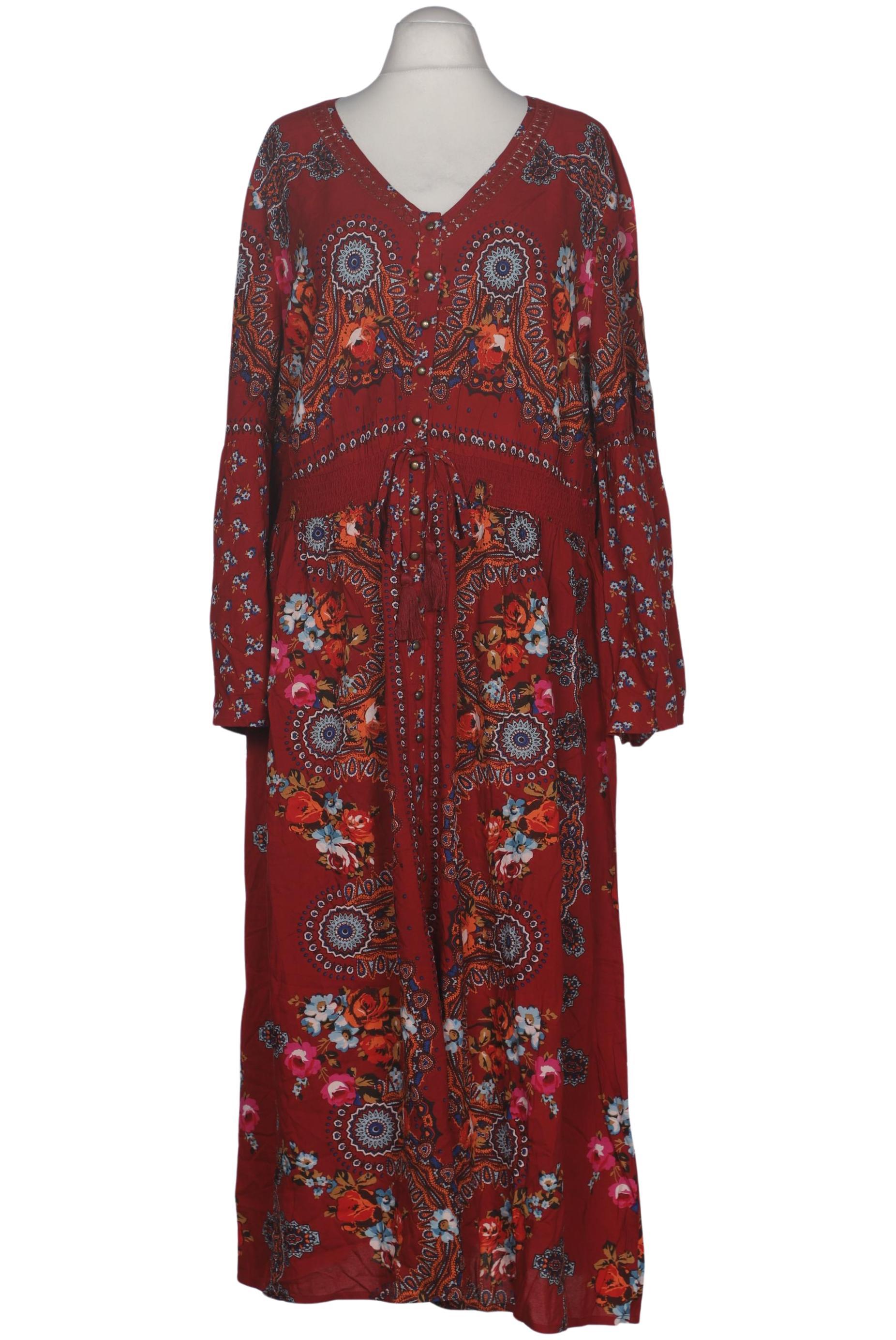 

sheego Damen Kleid, bordeaux, Gr. 50