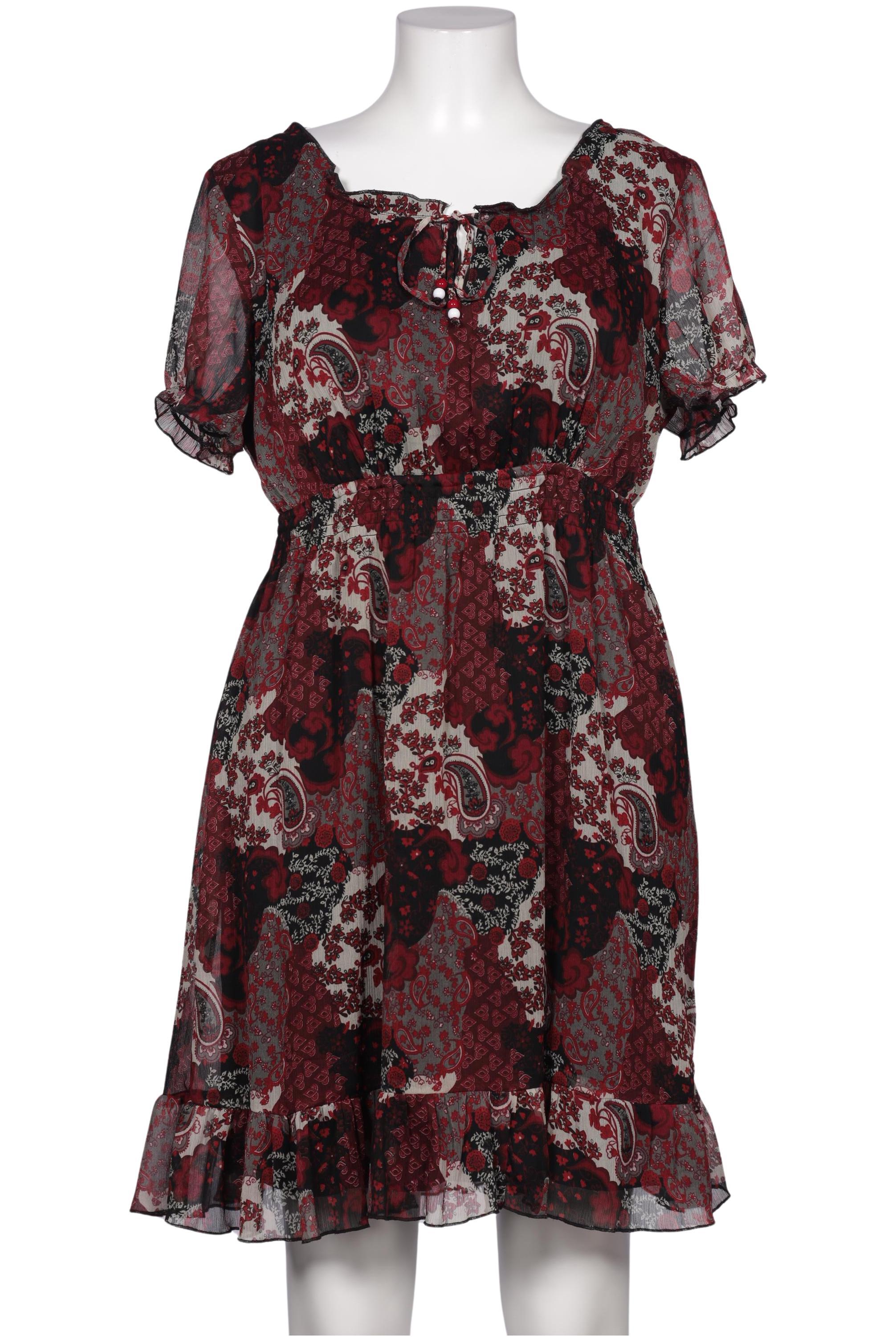 

sheego Damen Kleid, bordeaux, Gr. 44