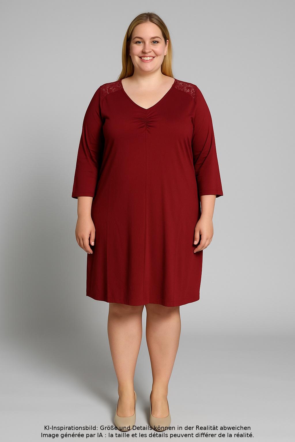 

sheego Damen Kleid, rot, Gr. 50