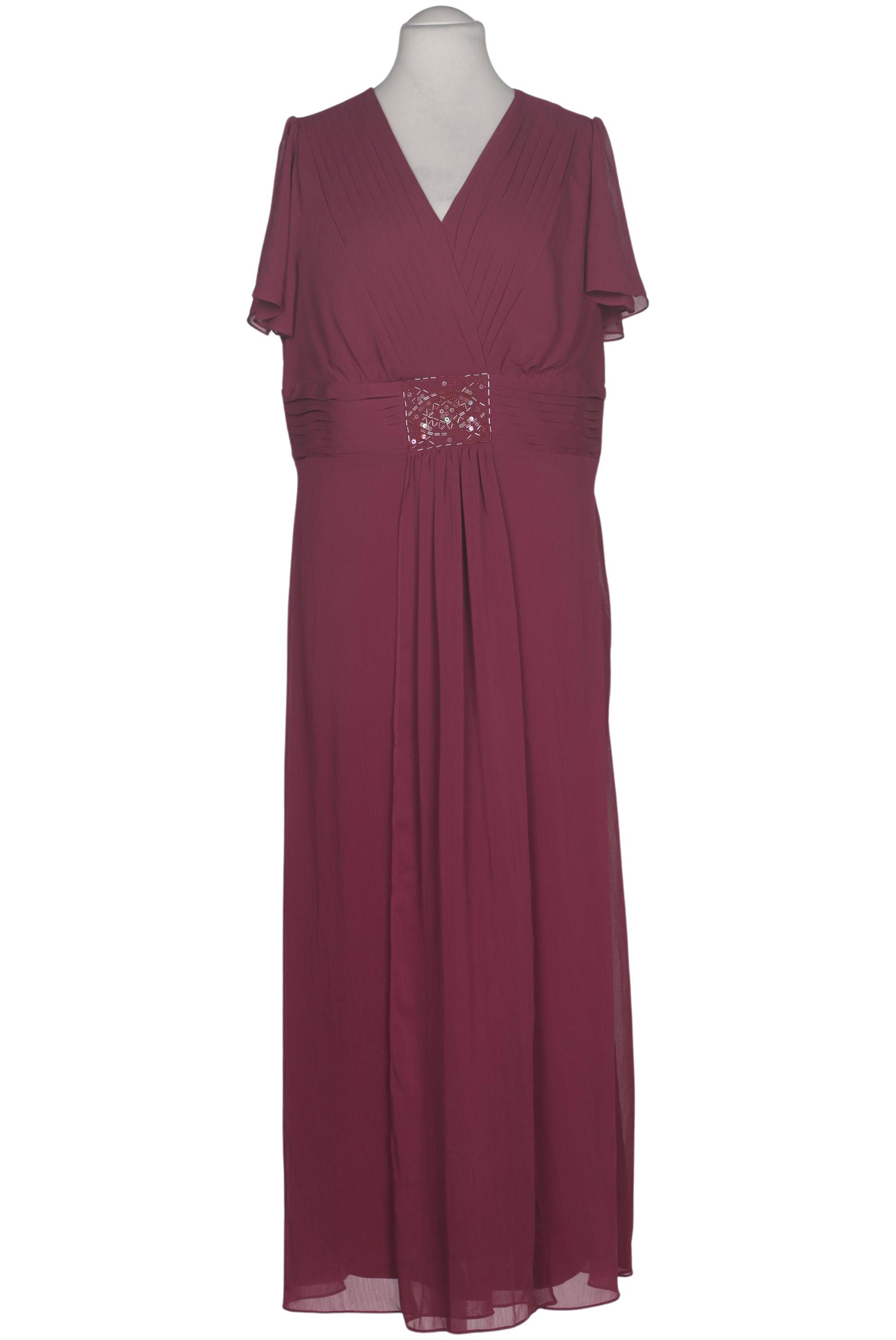 

sheego Damen Kleid, bordeaux, Gr. 48