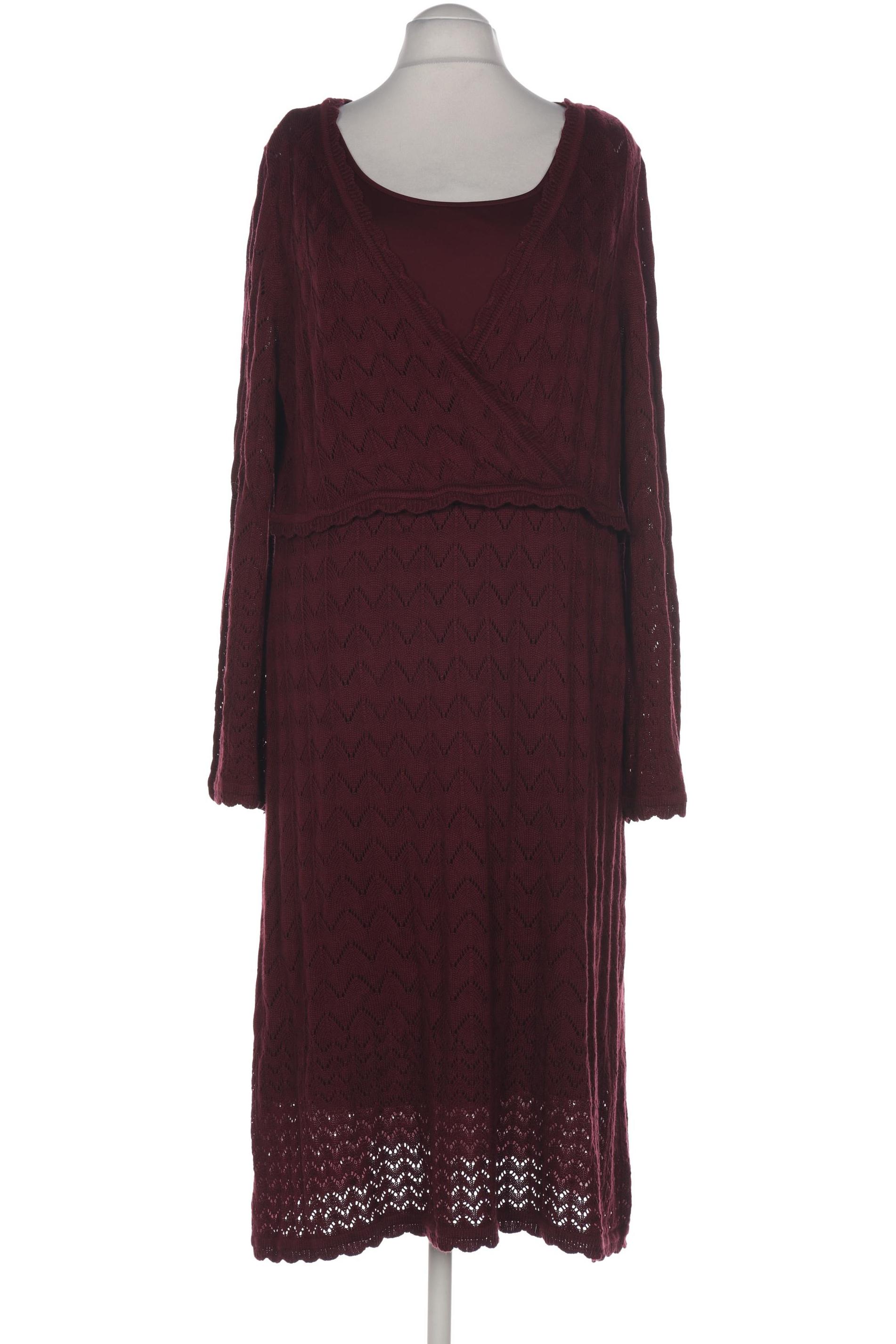 

sheego Damen Kleid, bordeaux, Gr. 50