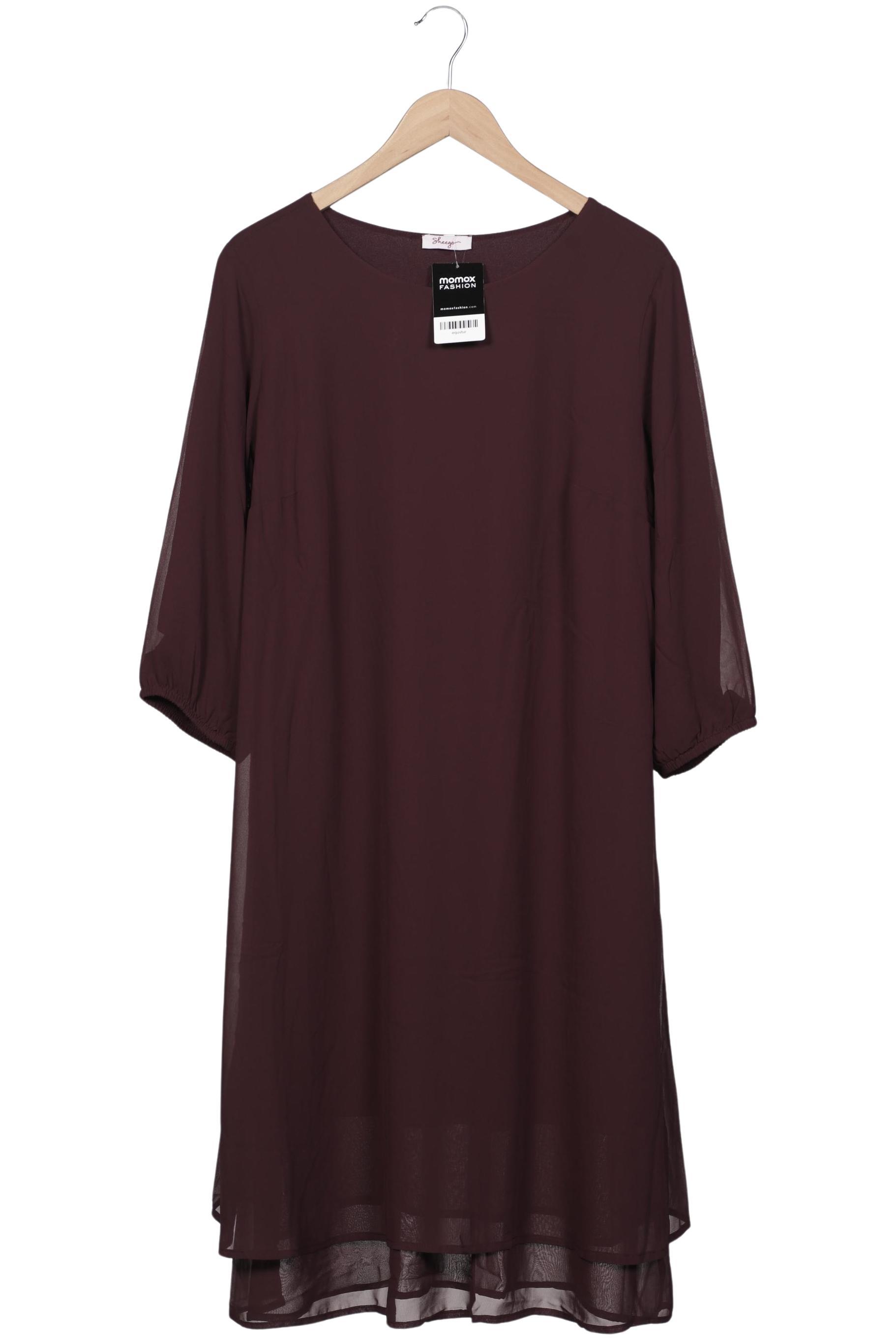 

sheego Damen Kleid, bordeaux, Gr. 42