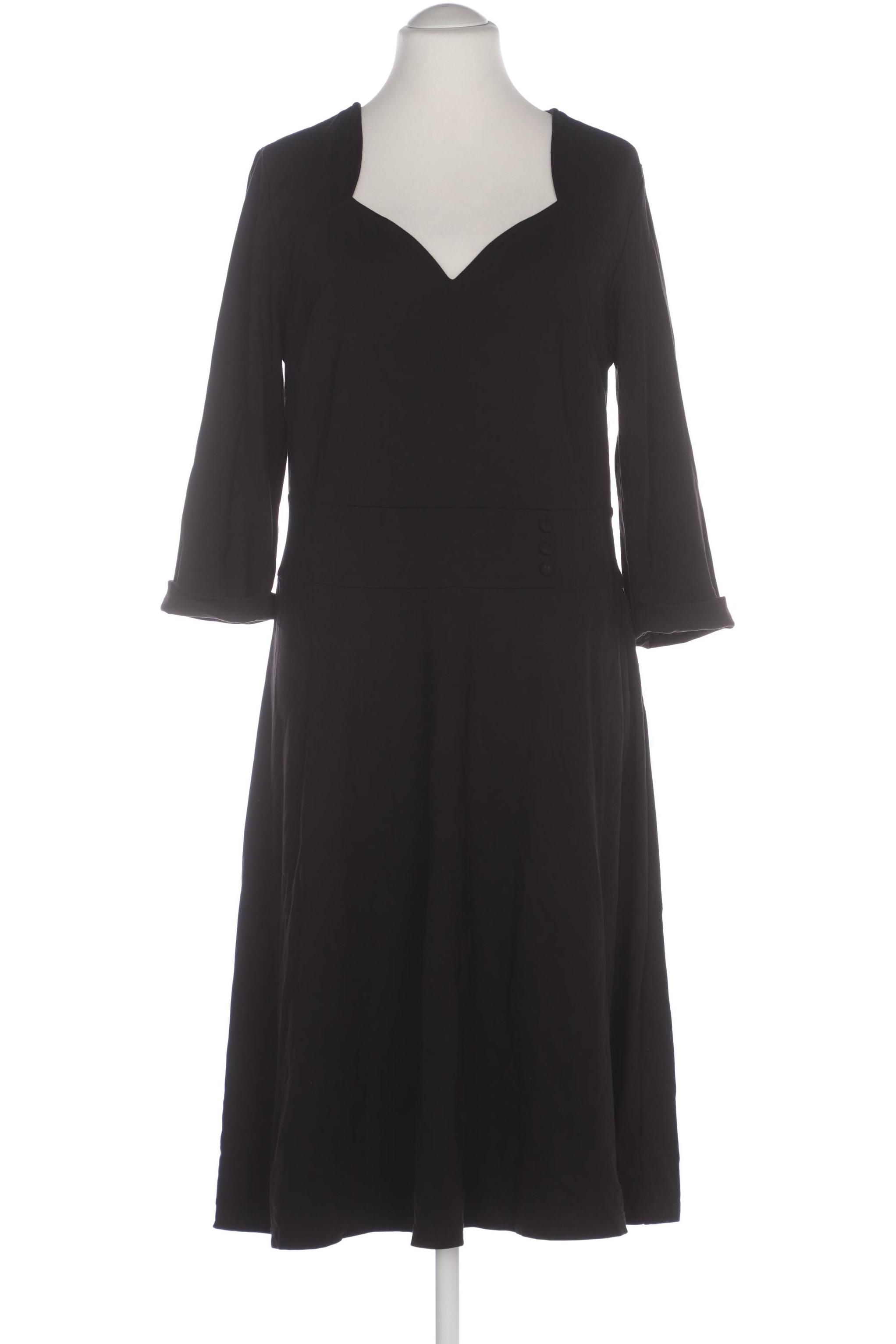 

sheego Damen Kleid, schwarz, Gr. 46