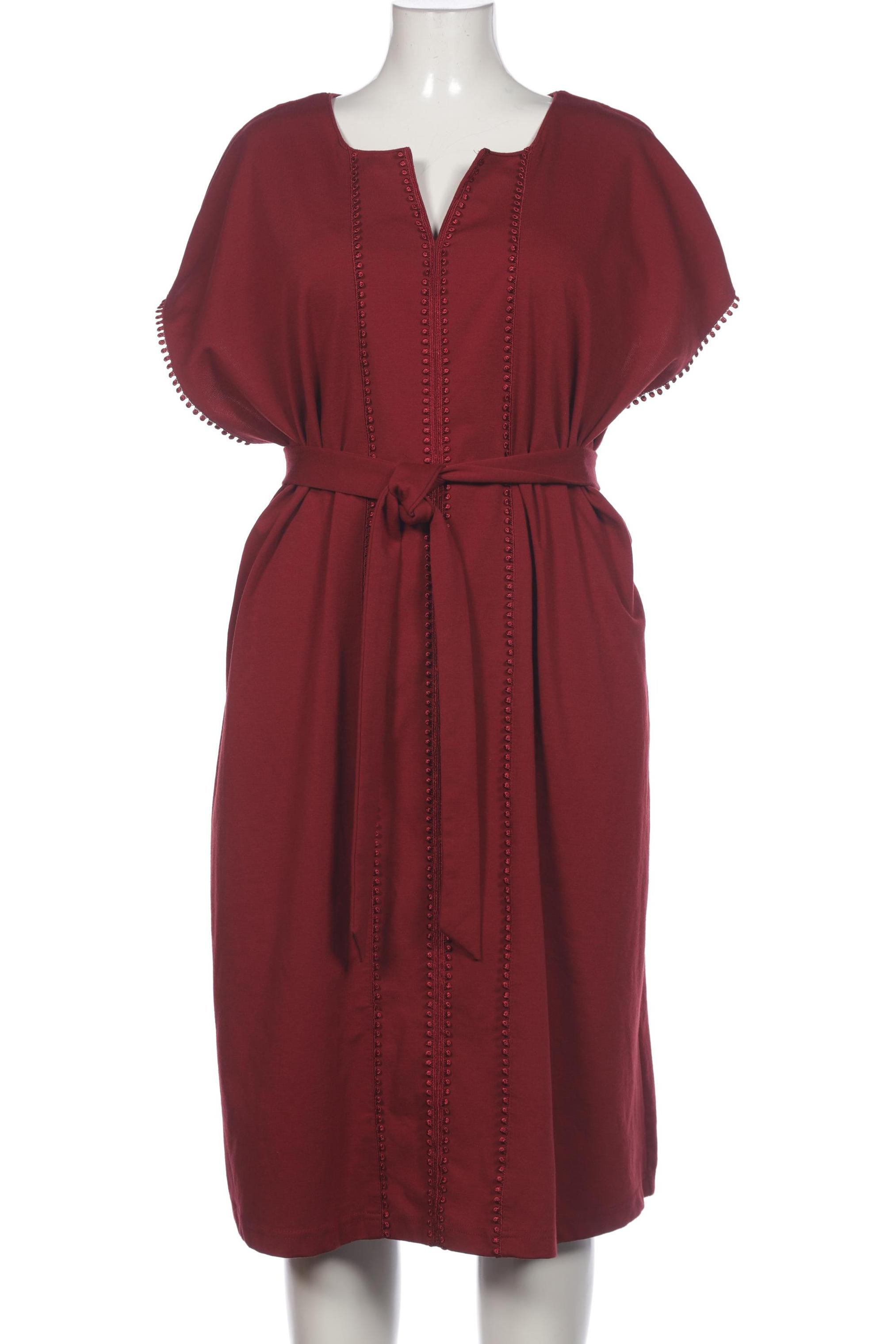 

sheego Damen Kleid, bordeaux, Gr. 50