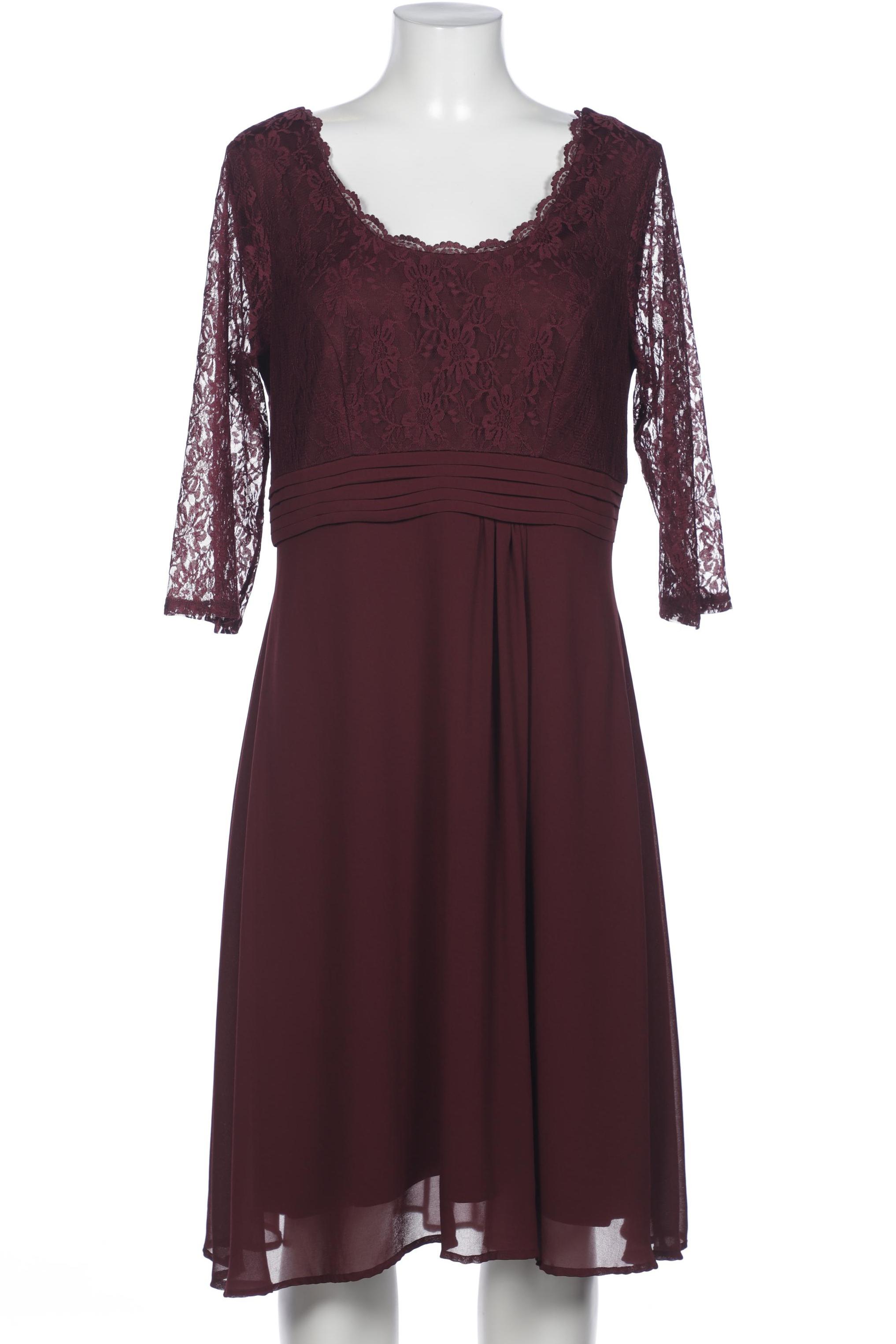 

sheego Damen Kleid, bordeaux, Gr. 44