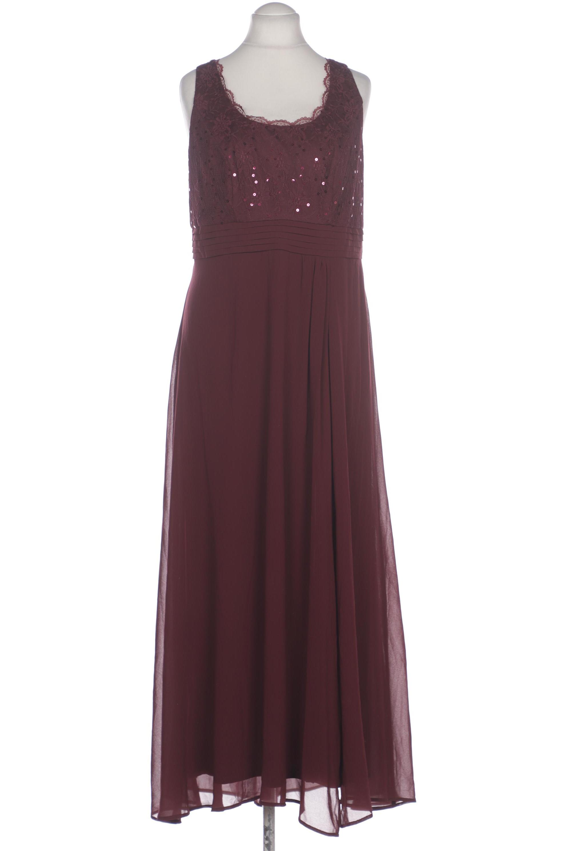 

sheego Damen Kleid, bordeaux, Gr. 44