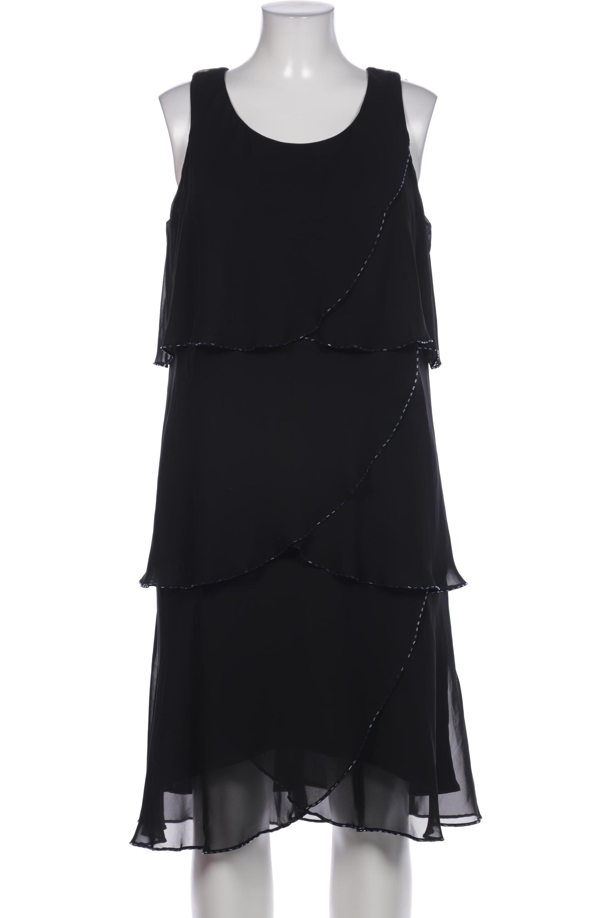 

sheego Damen Kleid, schwarz, Gr. 46