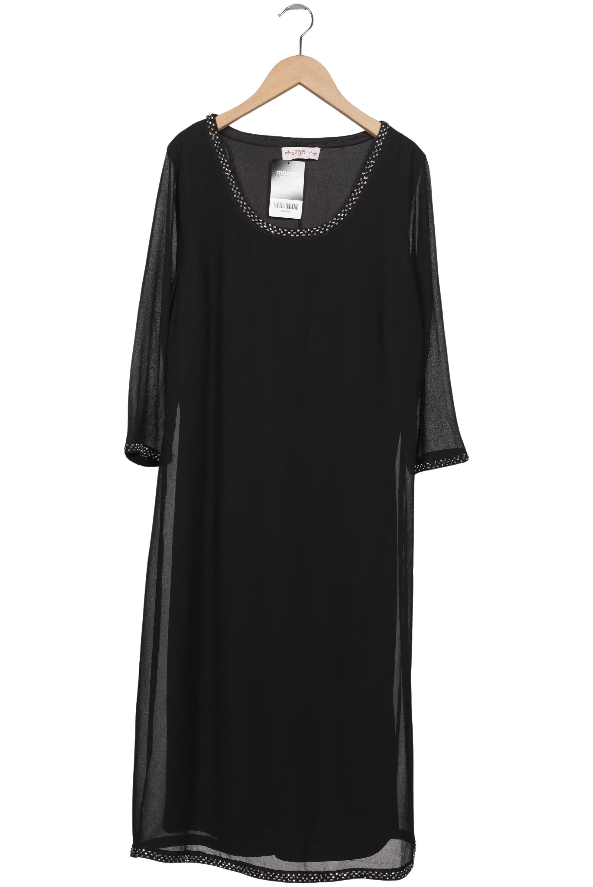 

sheego Damen Kleid, schwarz, Gr. 42