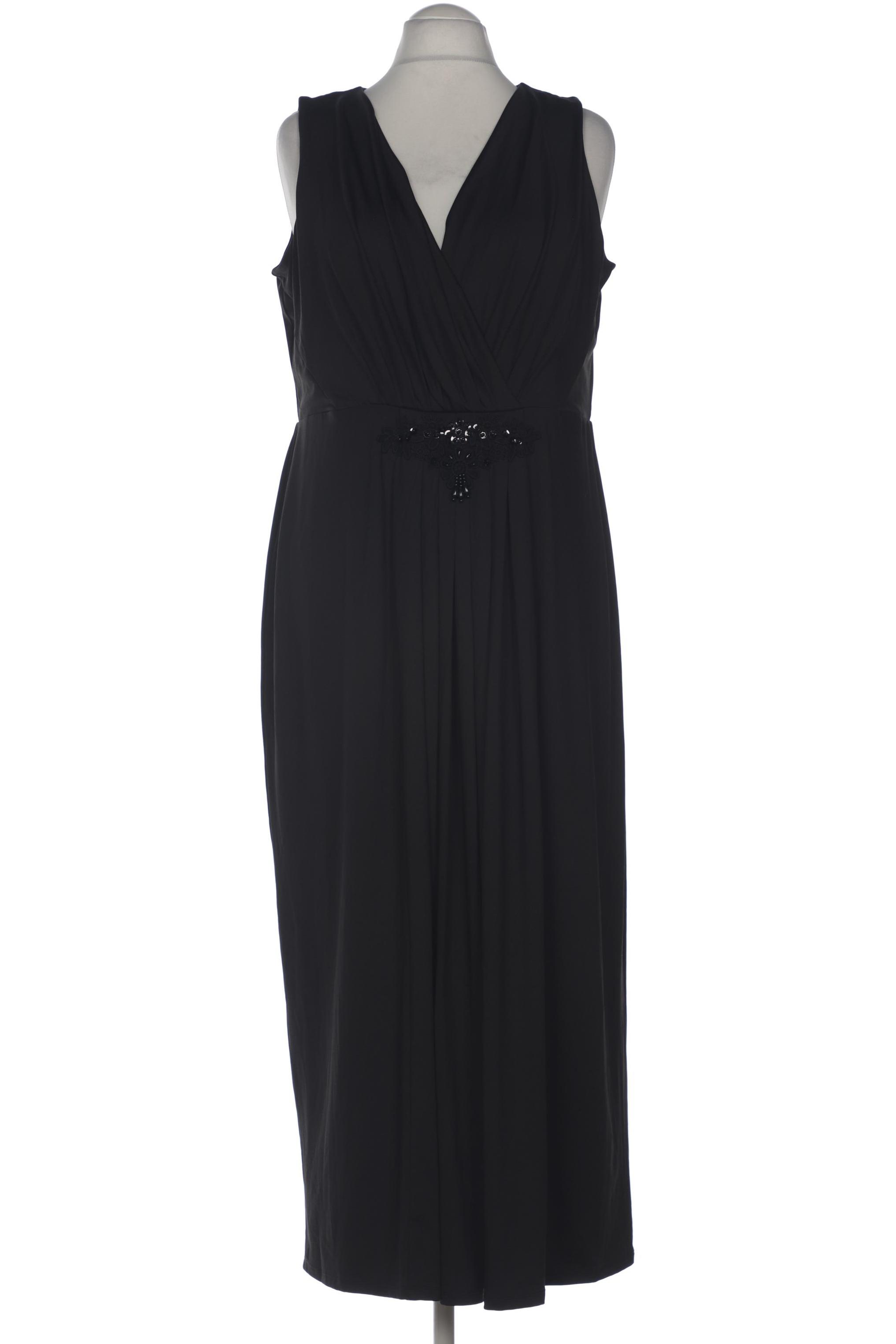 

sheego Damen Kleid, schwarz, Gr. 46