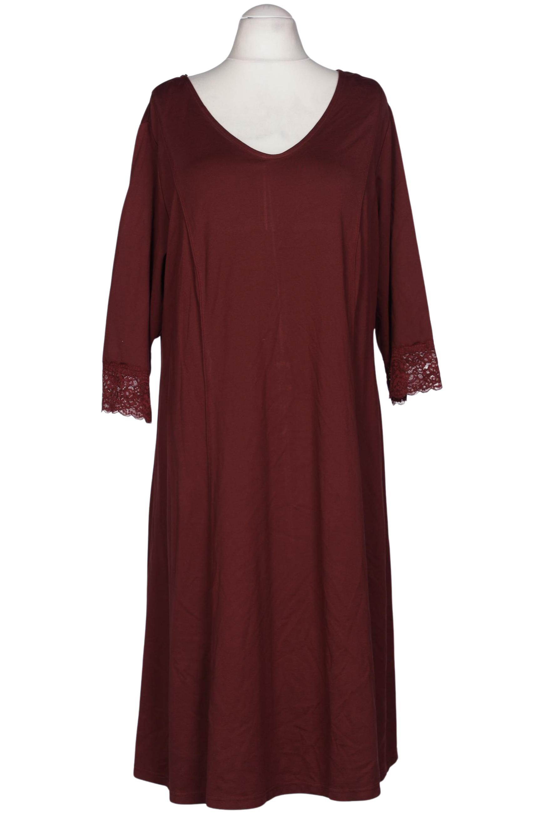 

sheego Damen Kleid, bordeaux, Gr. 56