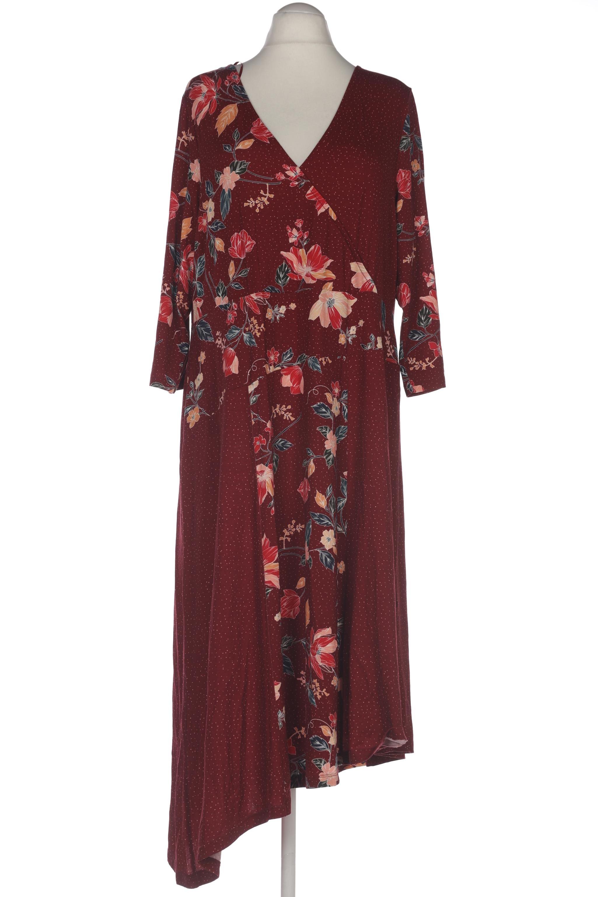 

sheego Damen Kleid, bordeaux, Gr. 48