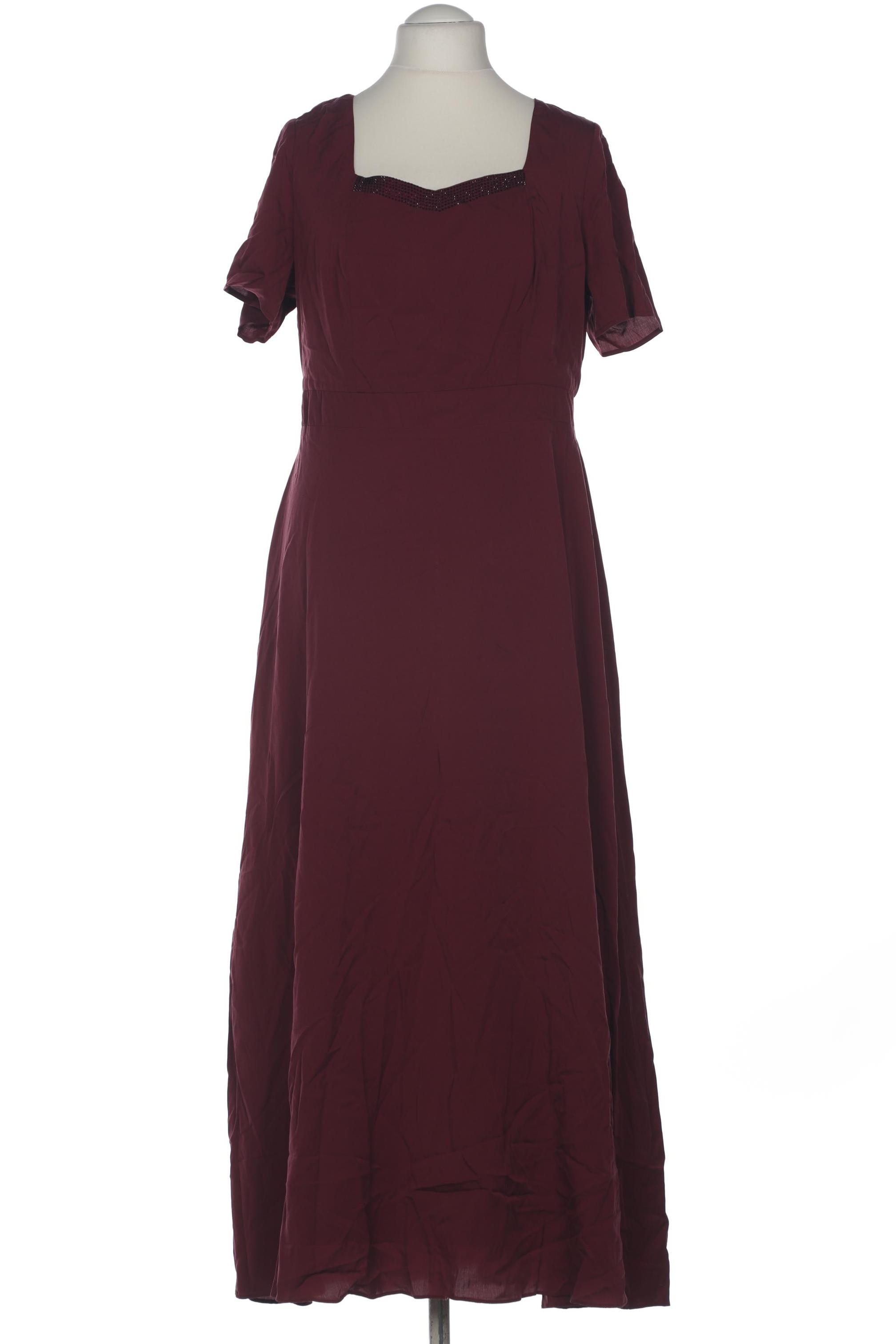 

sheego Damen Kleid, bordeaux, Gr. 44