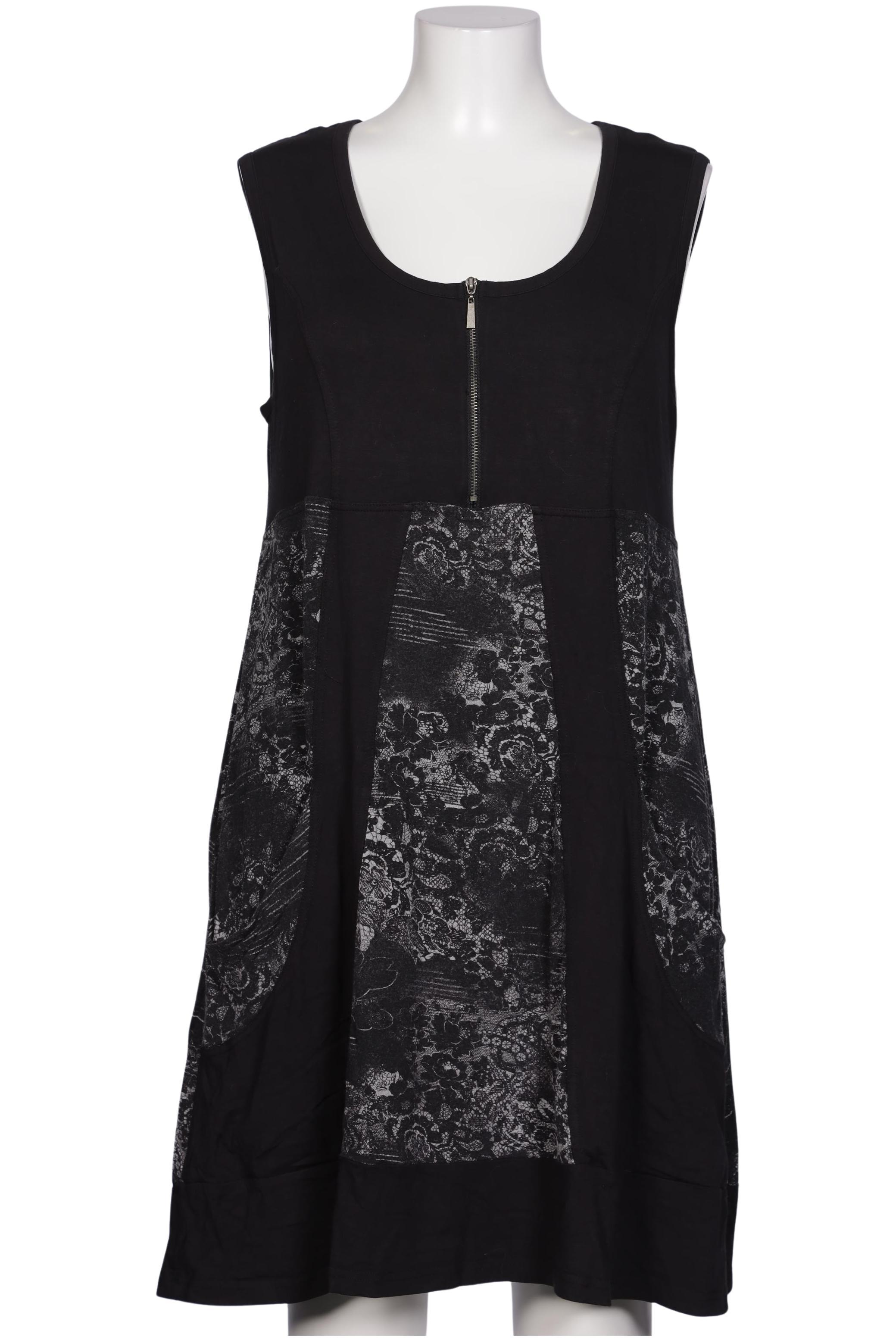 

sheego Damen Kleid, schwarz, Gr. 46
