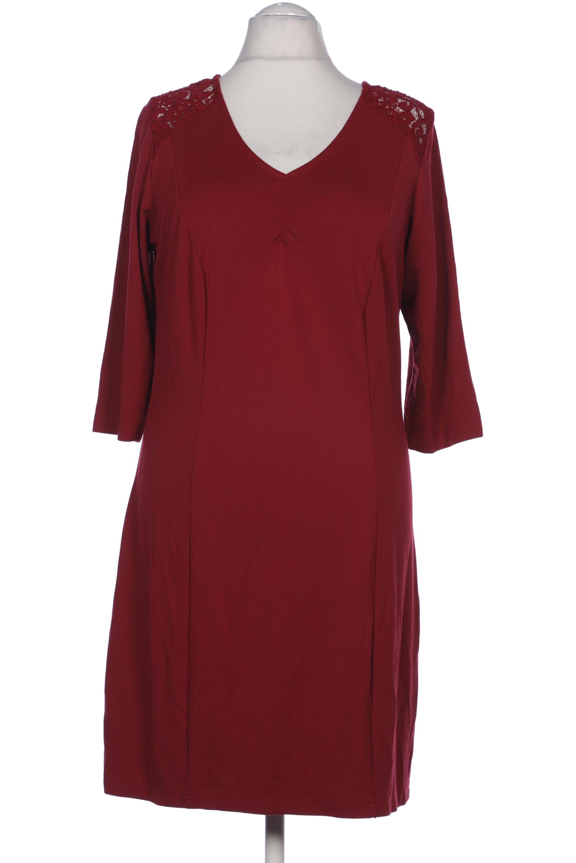 

sheego Damen Kleid, bordeaux, Gr. 44