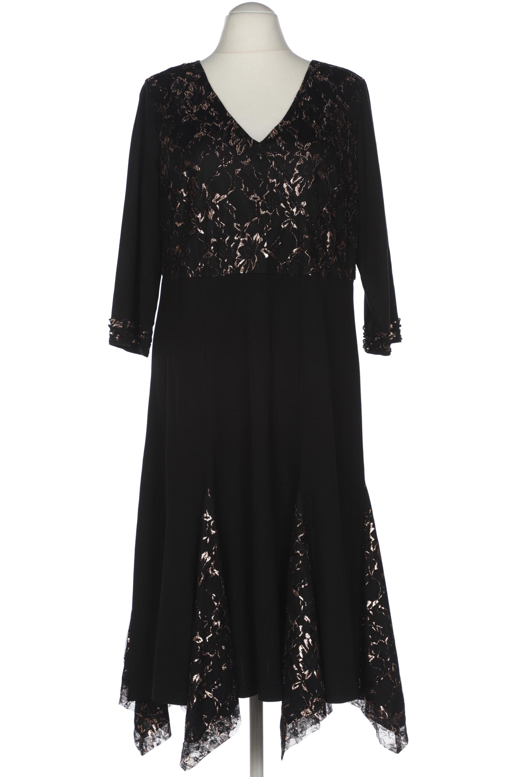 

sheego Damen Kleid, schwarz, Gr. 46