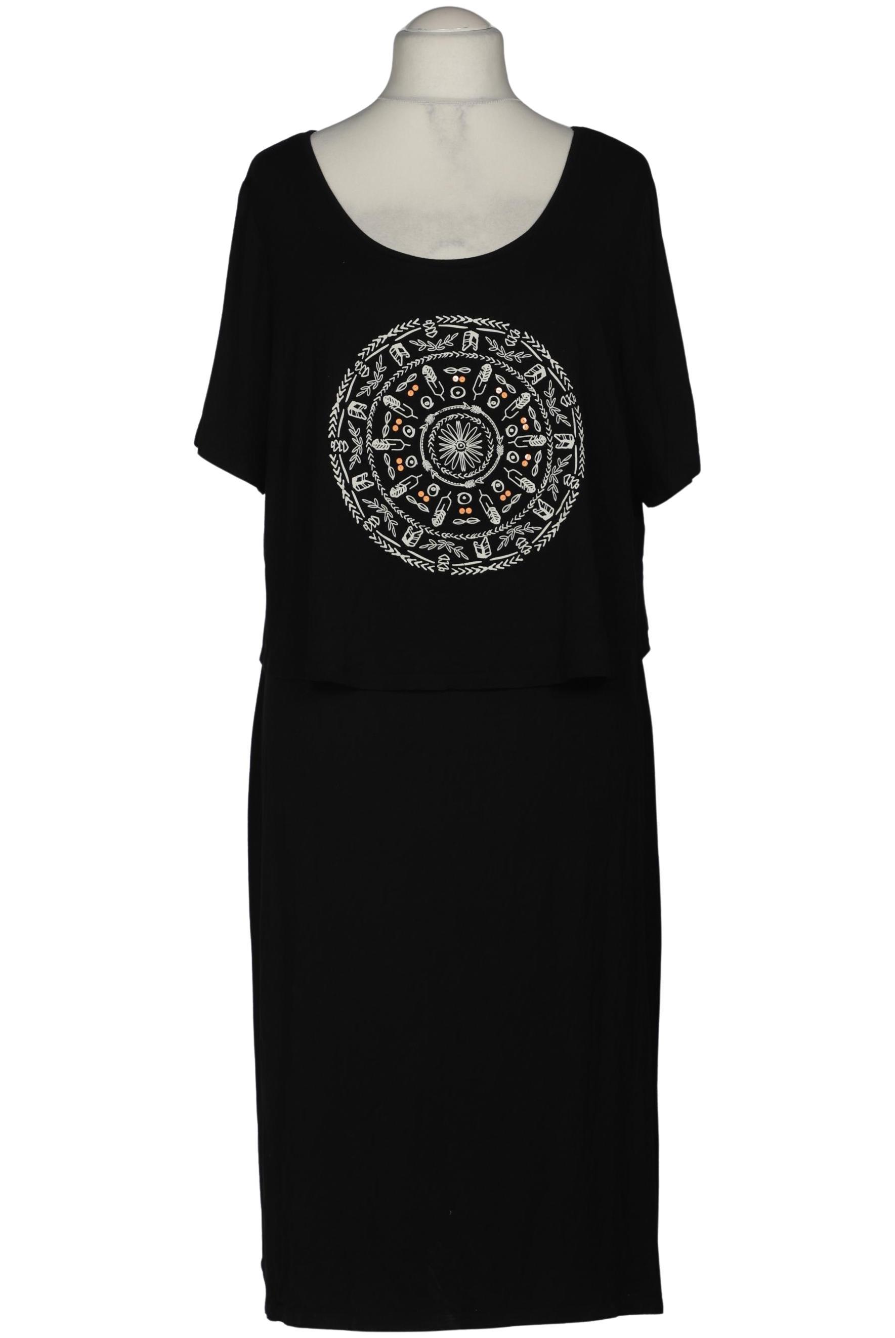 

sheego Damen Kleid, schwarz, Gr. 48