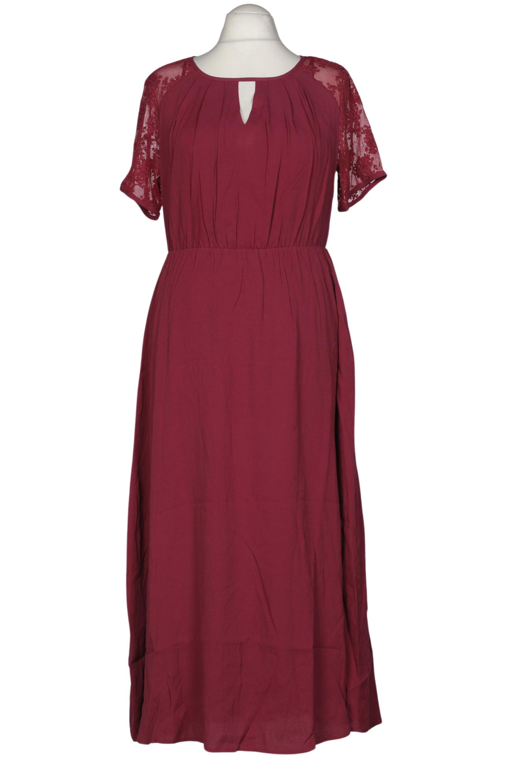 

sheego Damen Kleid, bordeaux, Gr. 40