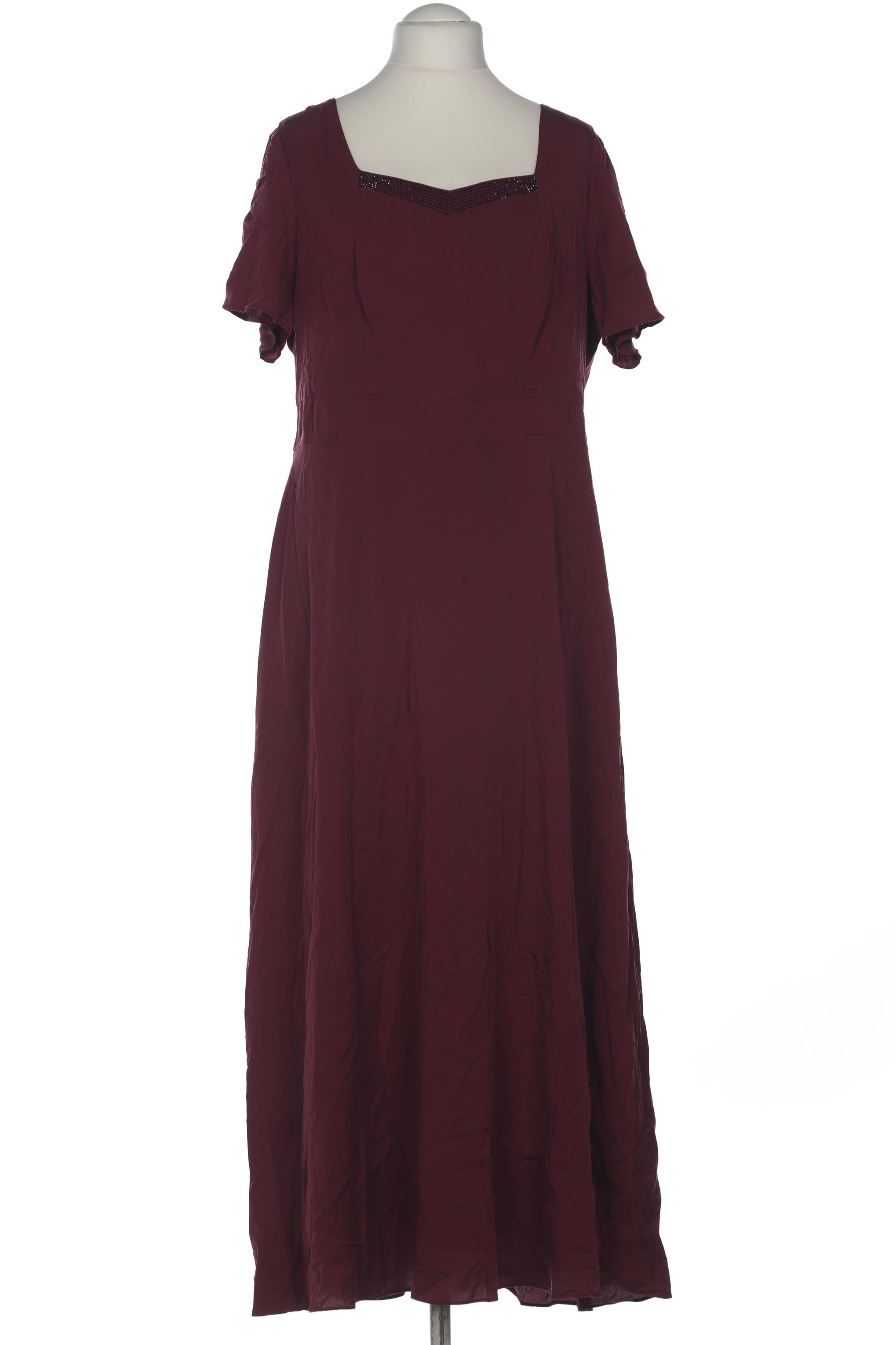 

sheego Damen Kleid, bordeaux, Gr. 46