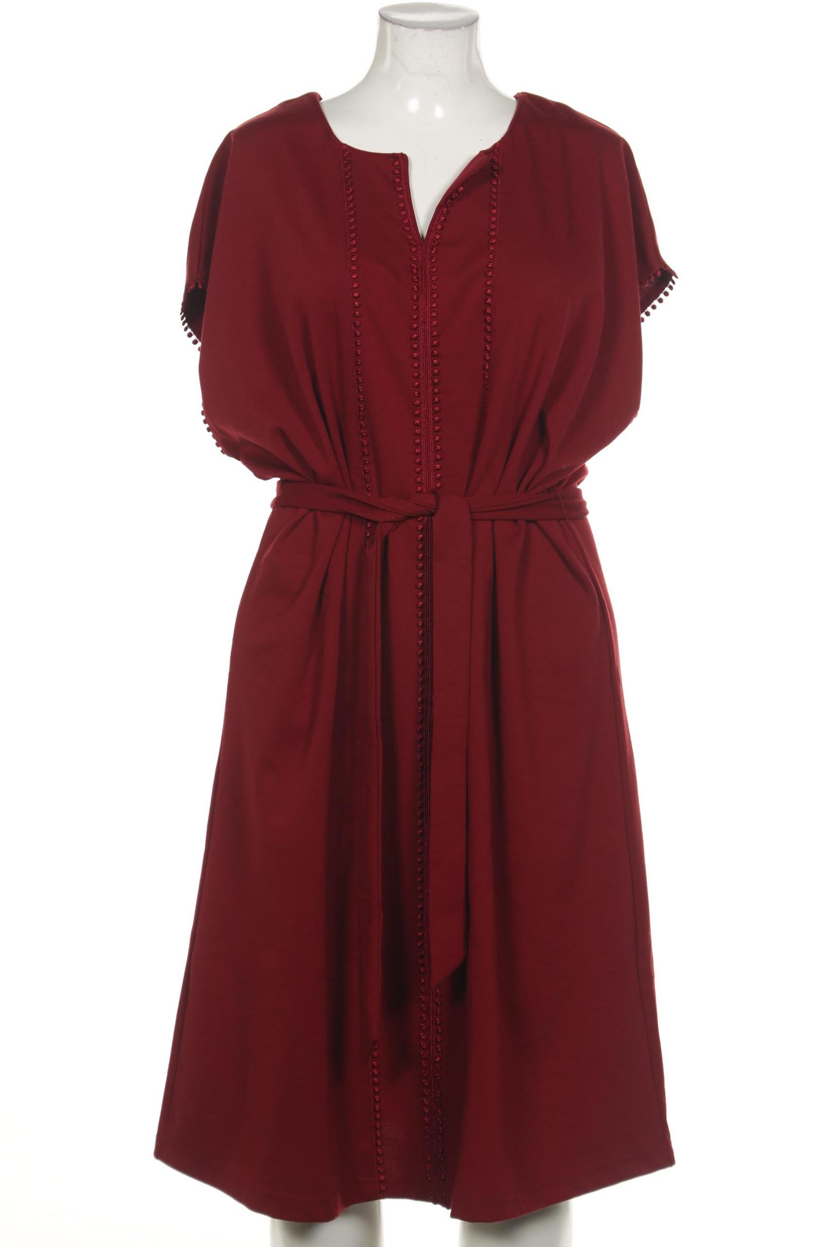 

sheego Damen Kleid, bordeaux, Gr. 48