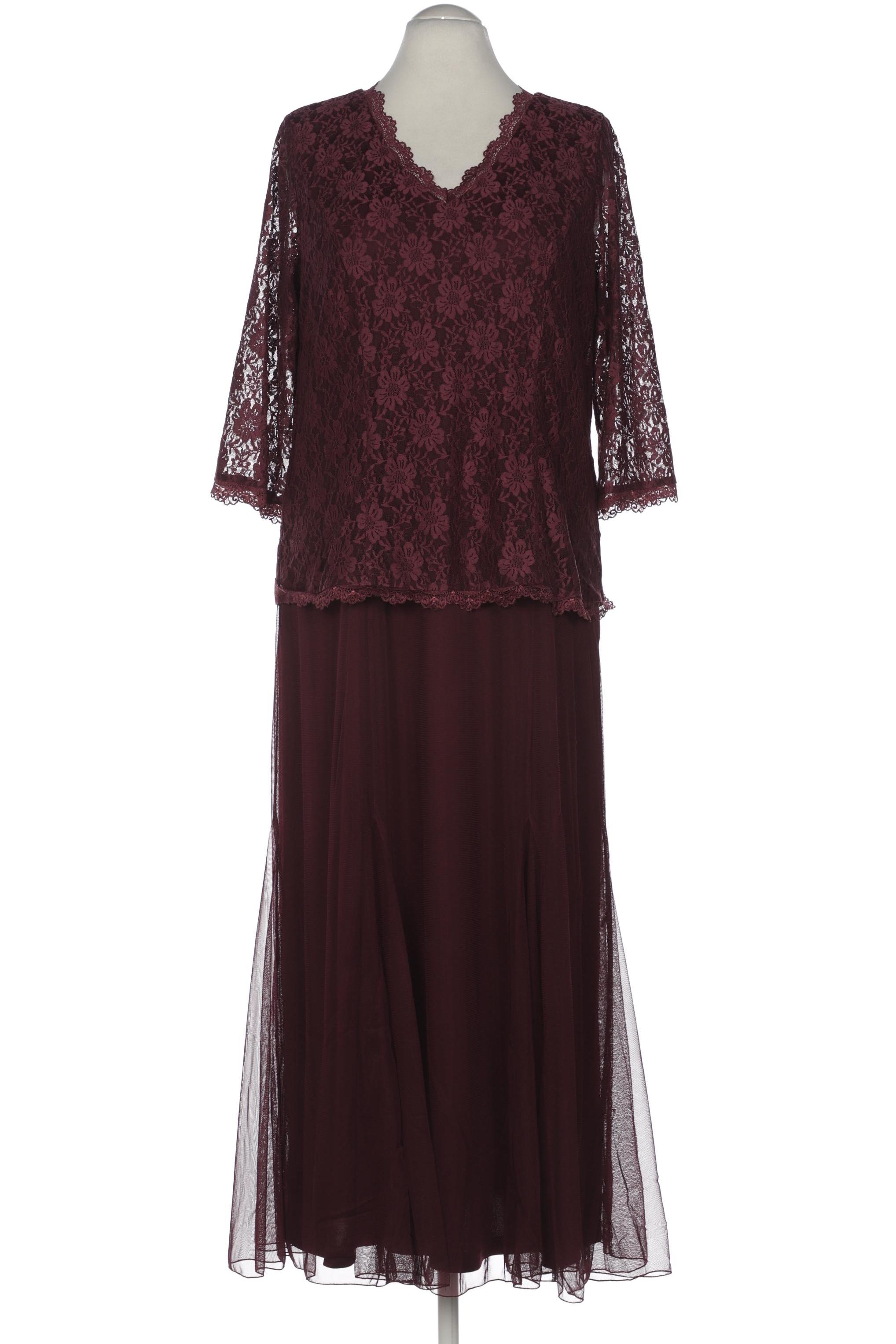 

sheego Damen Kleid, bordeaux, Gr. 44