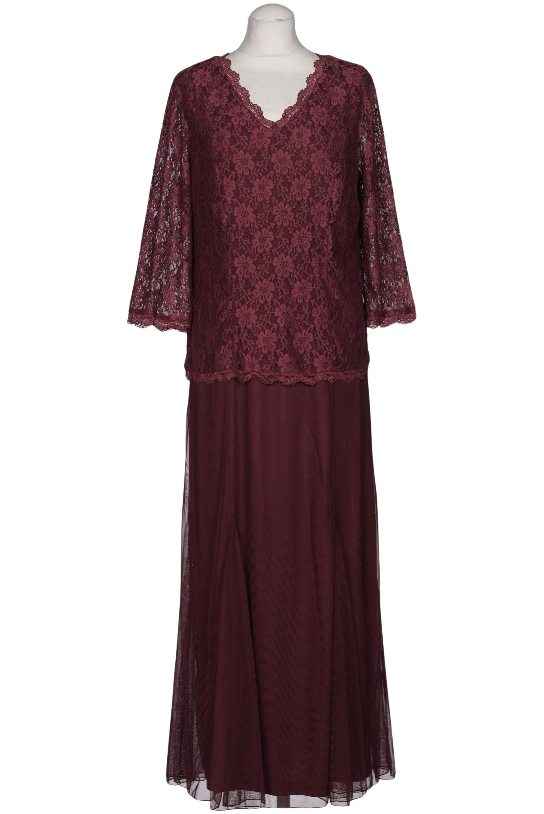 

sheego Damen Kleid, bordeaux, Gr. 40
