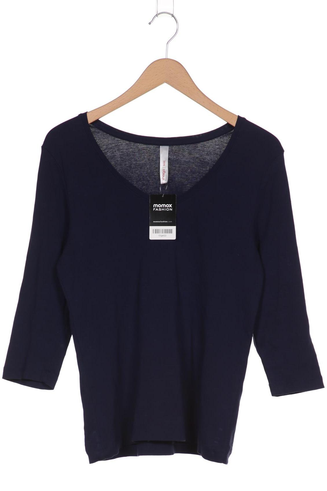 

sheego Damen Langarmshirt, marineblau