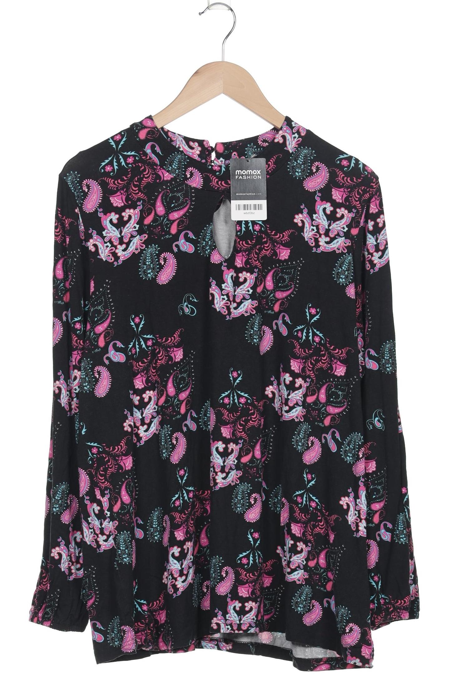 

sheego Damen Langarmshirt, schwarz, Gr. 48