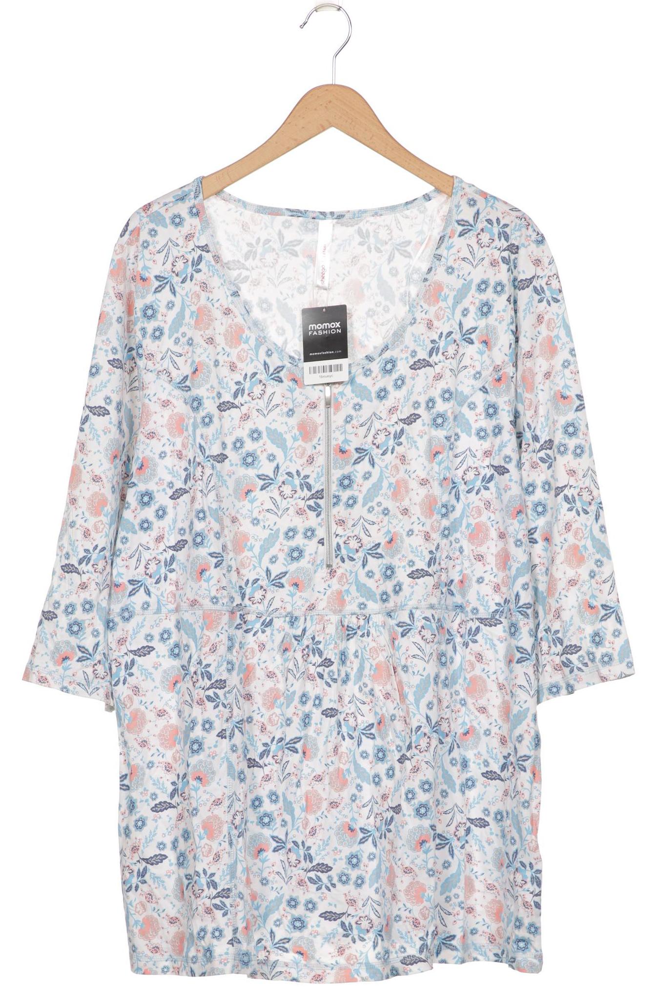 

sheego Damen Langarmshirt, weiß