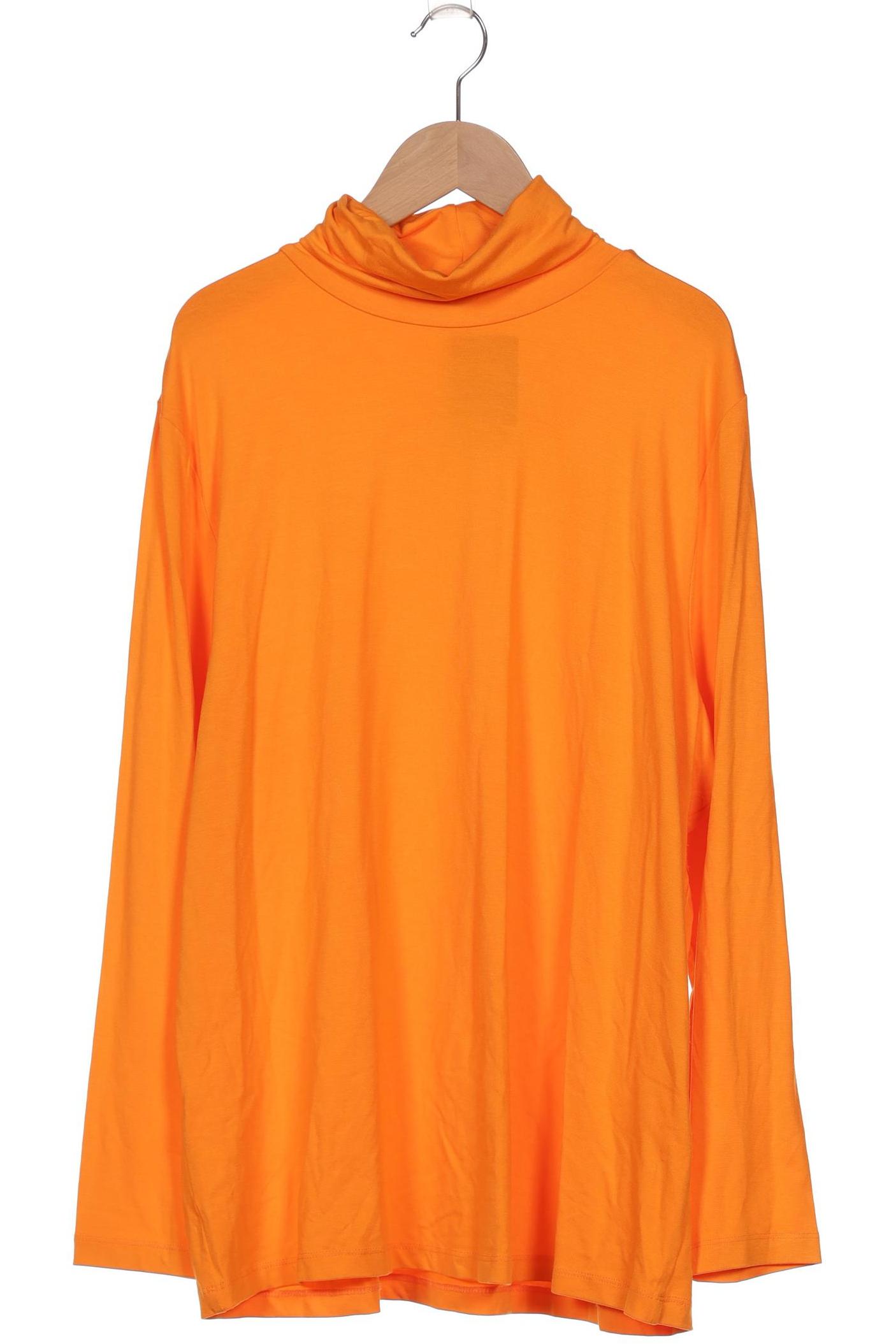 

sheego Damen Langarmshirt, orange, Gr. 48