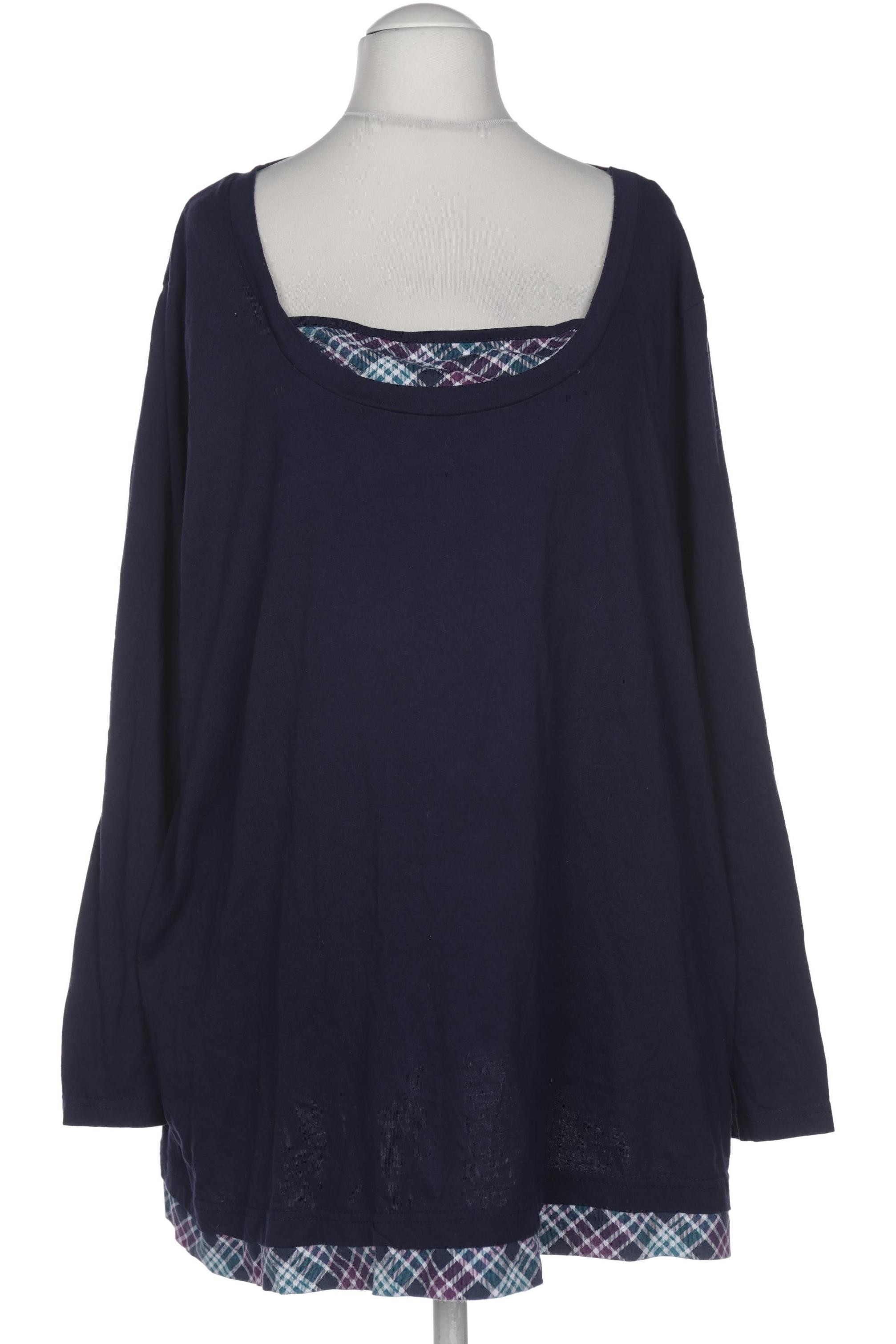 

sheego Damen Langarmshirt, marineblau