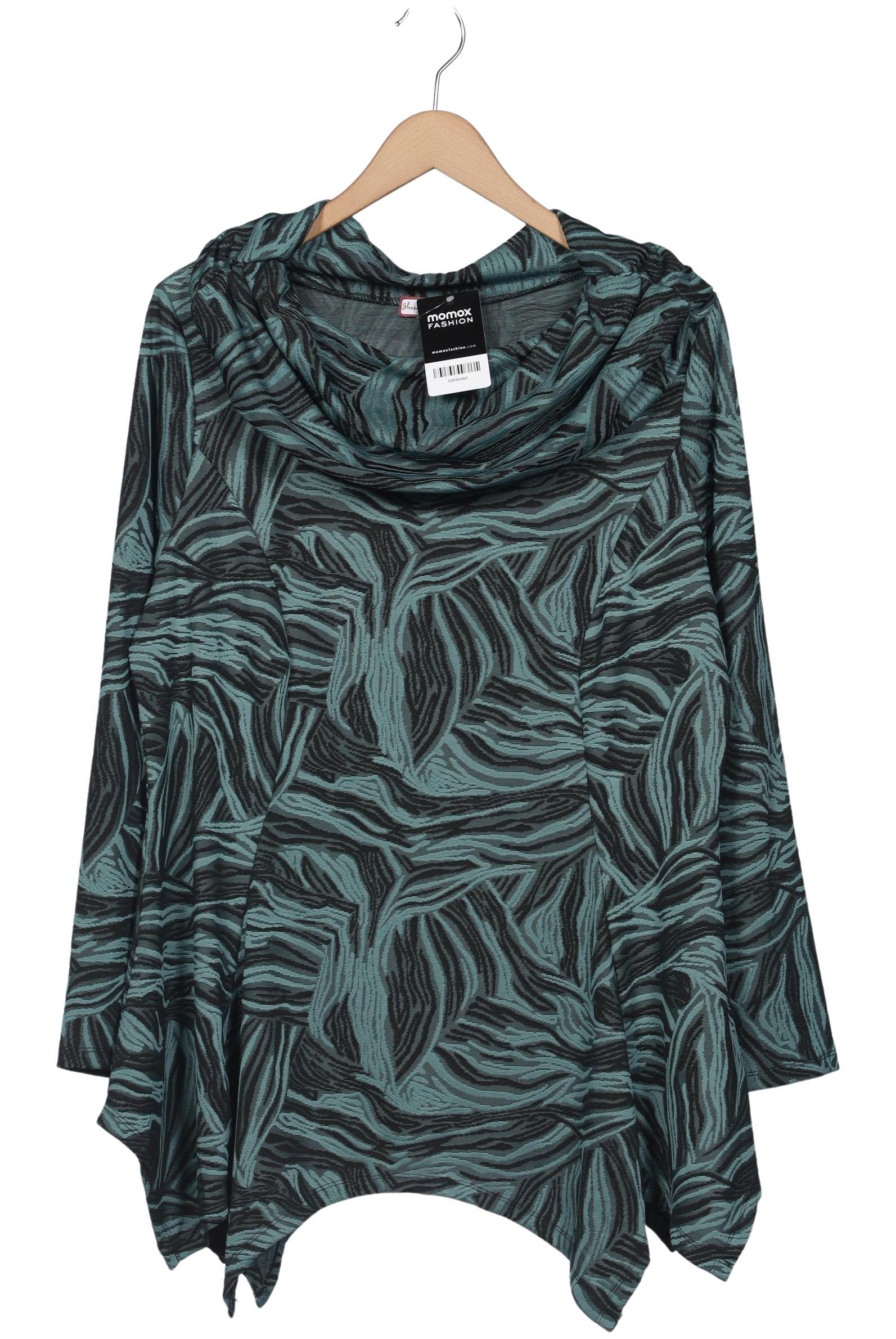 

sheego Damen Langarmshirt, türkis, Gr. 44