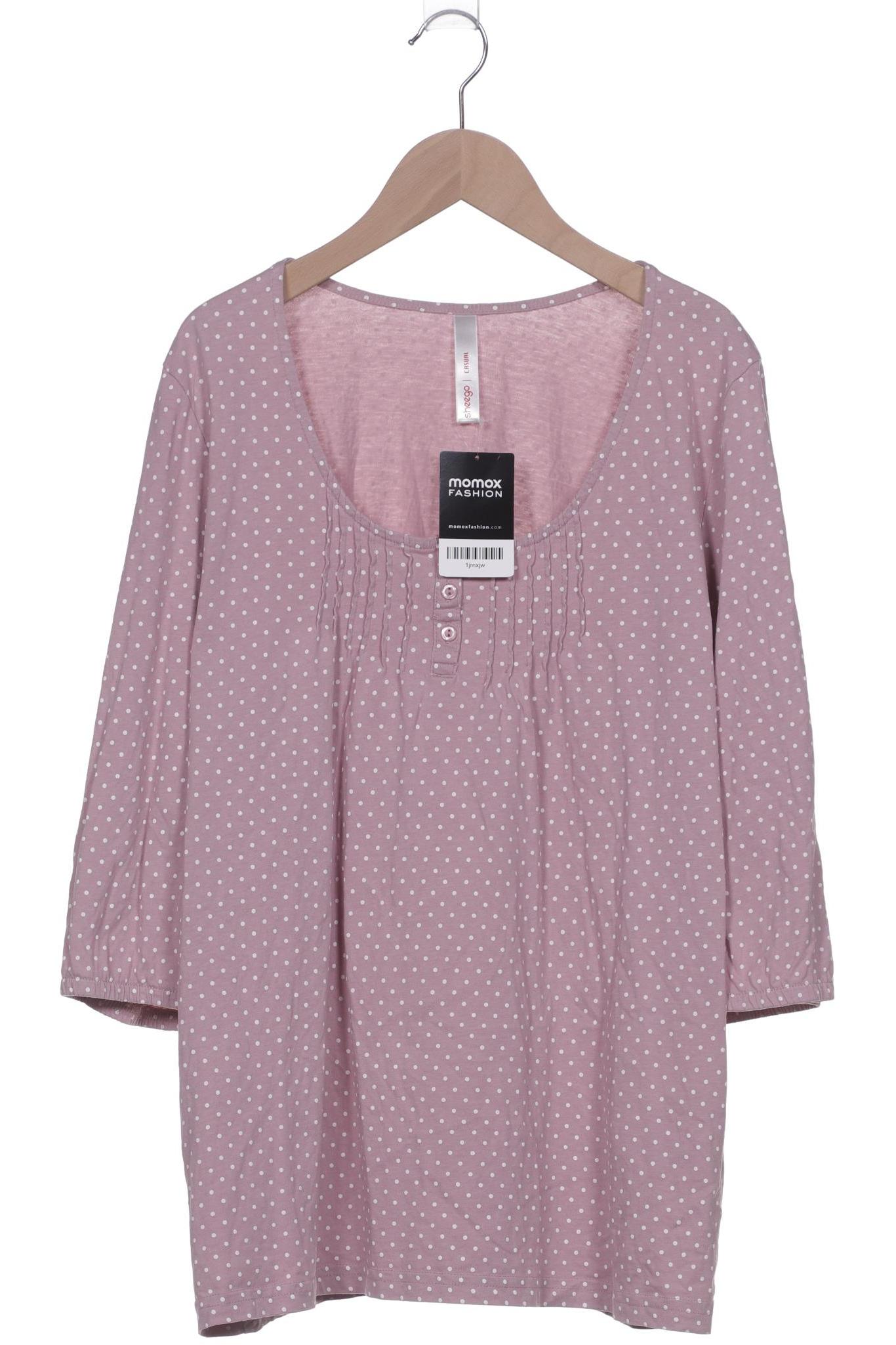 

sheego Damen Langarmshirt, pink, Gr. 44