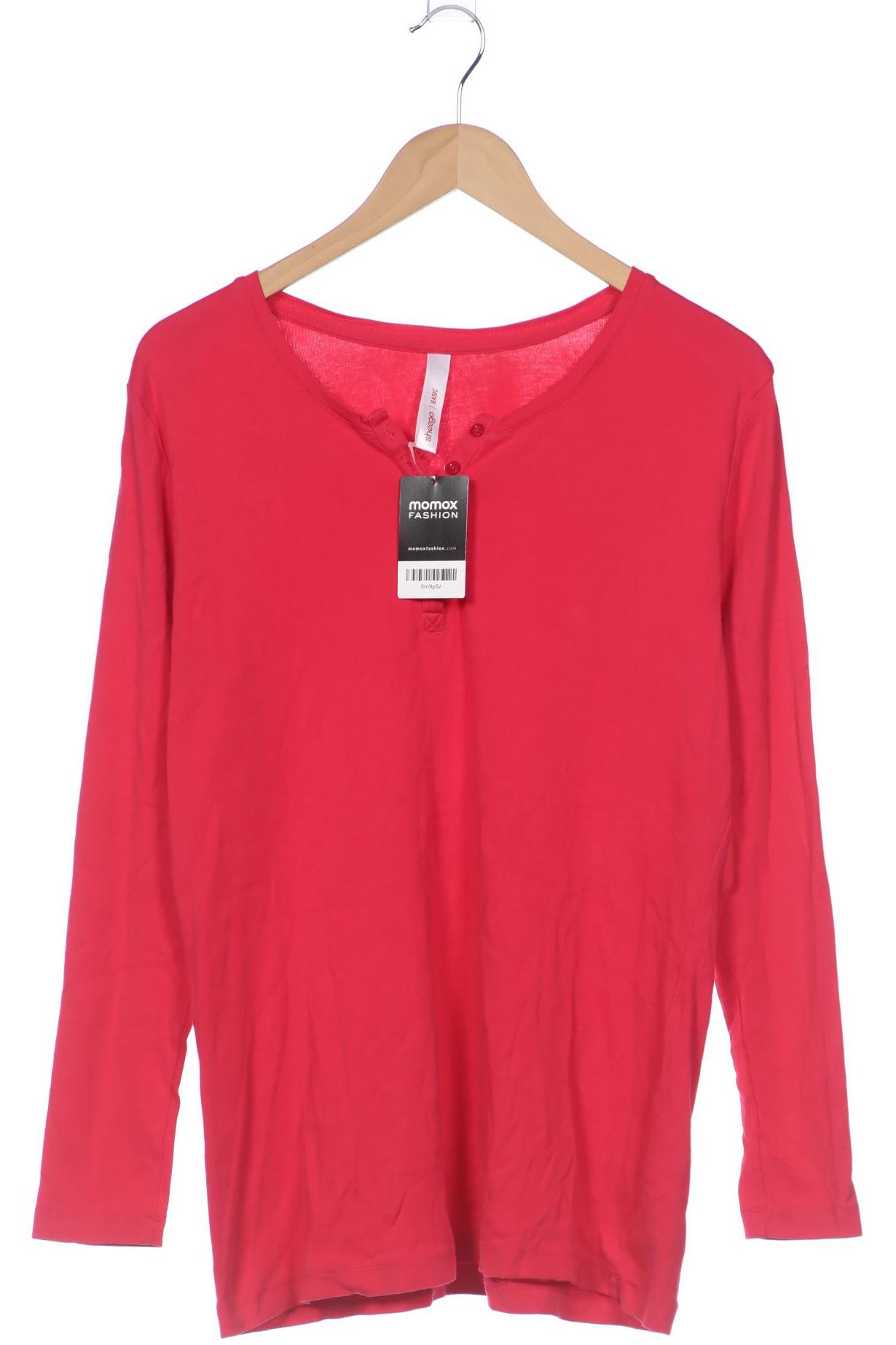 

sheego Damen Langarmshirt, pink, Gr. 44