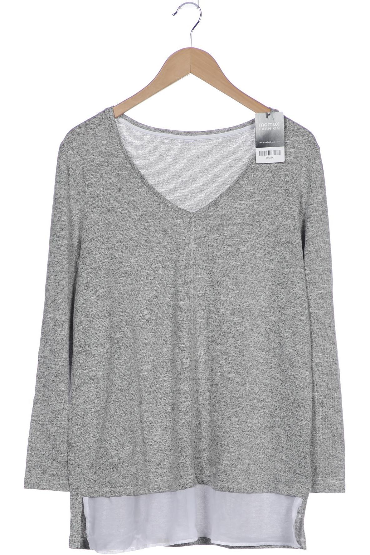 

sheego Damen Langarmshirt, grau, Gr. 44