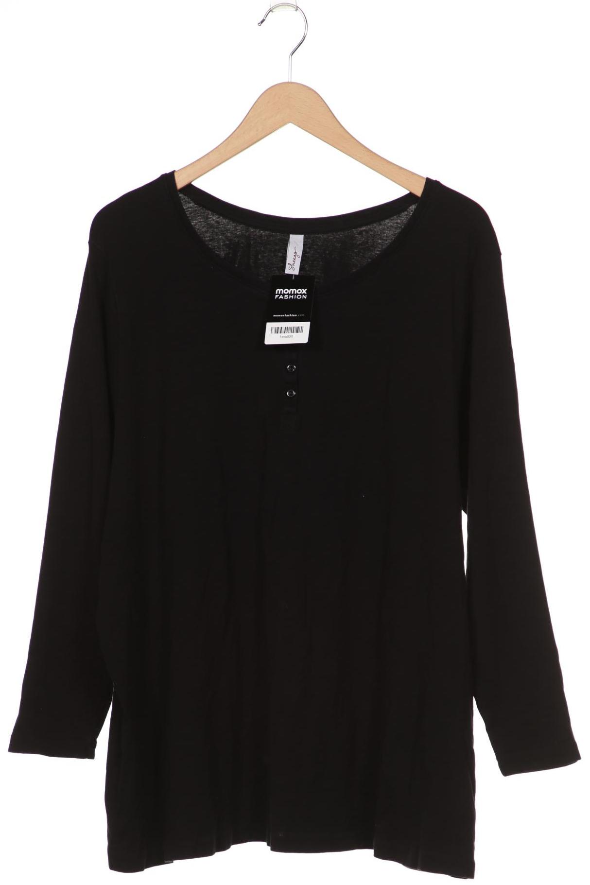 

sheego Damen Langarmshirt, schwarz