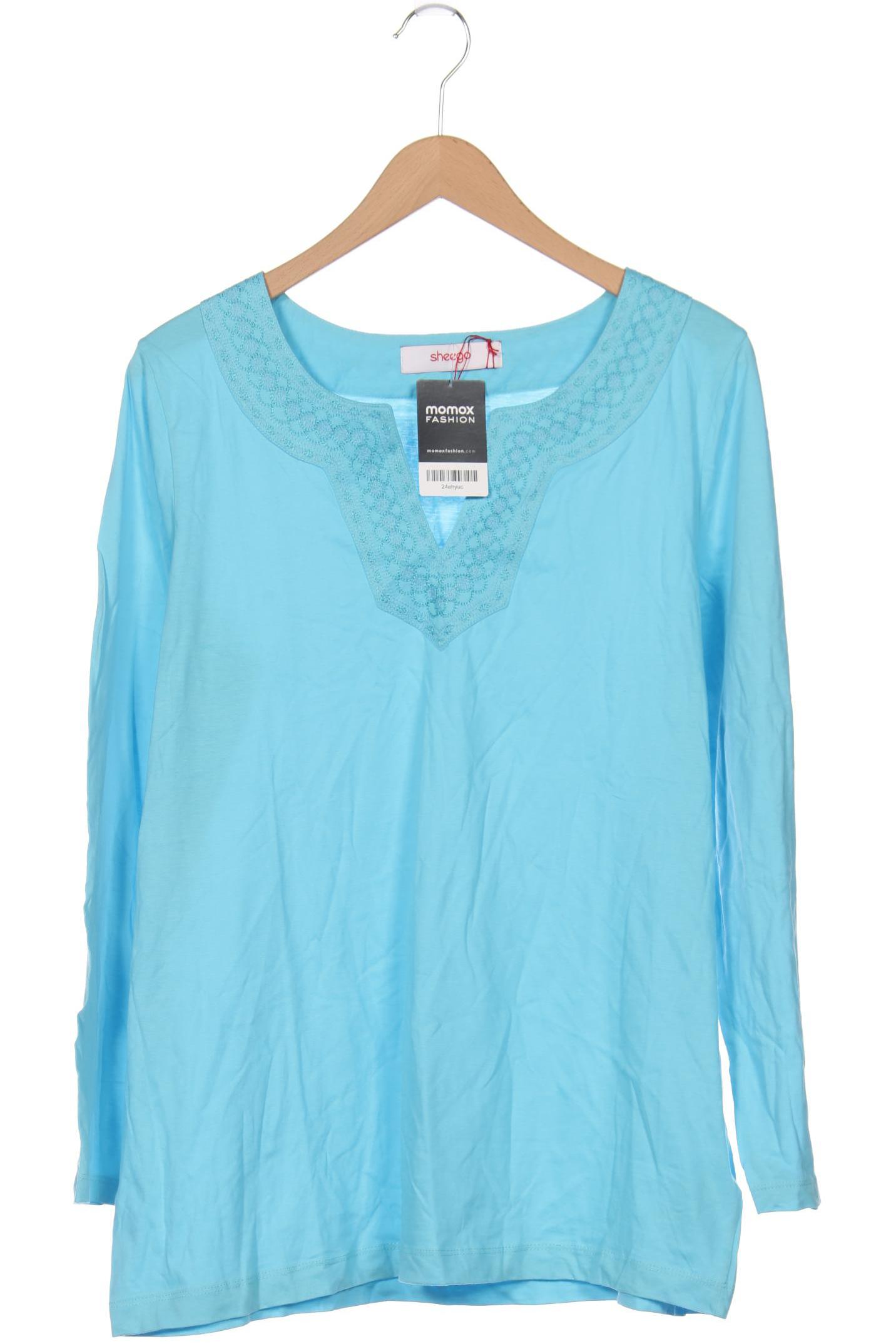 

sheego Damen Langarmshirt, blau