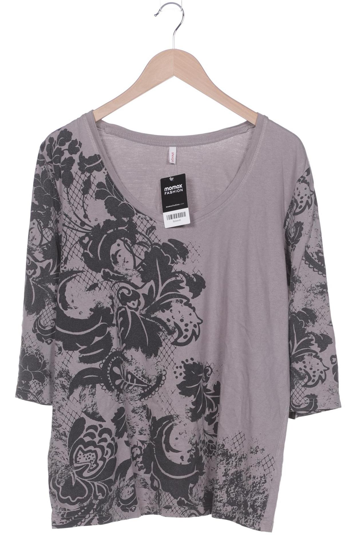 

sheego Damen Langarmshirt, grau, Gr. 48
