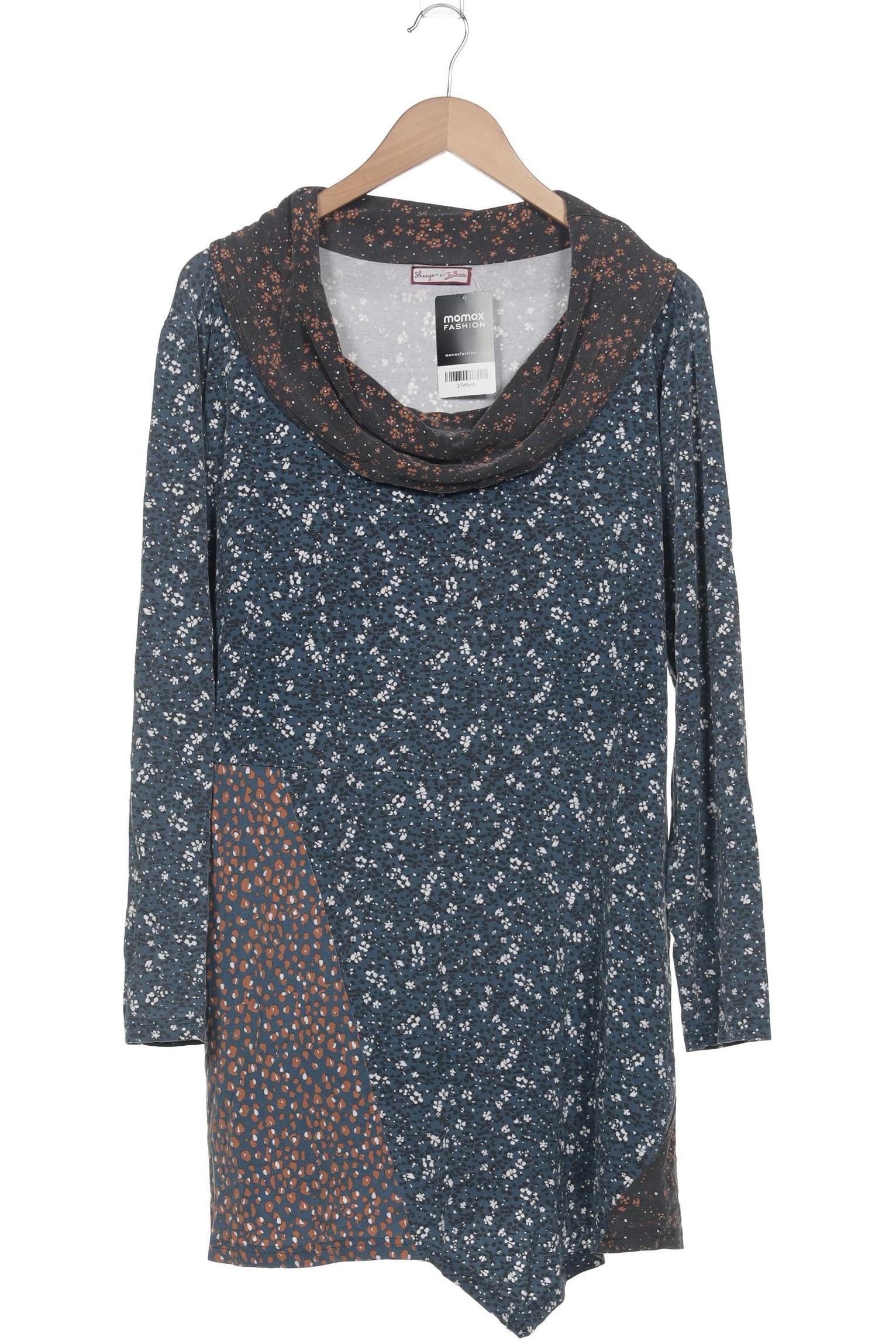 

sheego Damen Langarmshirt, marineblau, Gr. 48