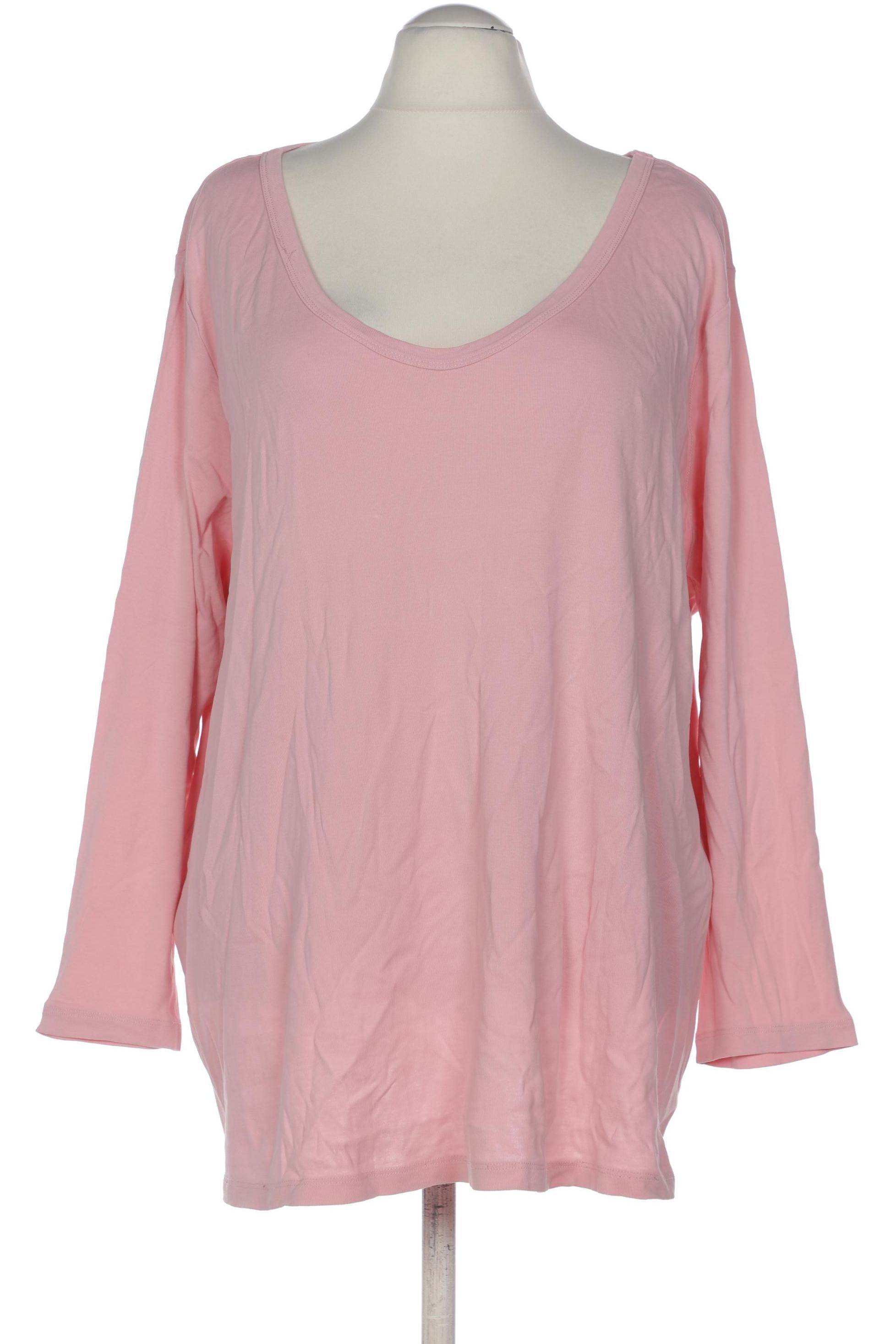 

sheego Damen Langarmshirt, pink, Gr. 56