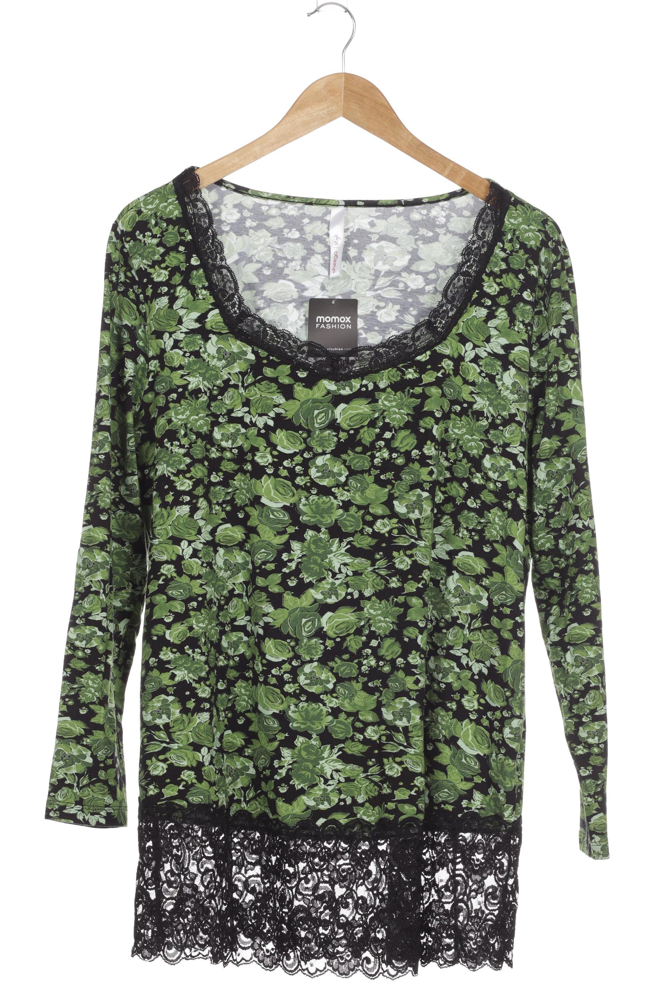 

sheego Damen Langarmshirt, grün, Gr. 44