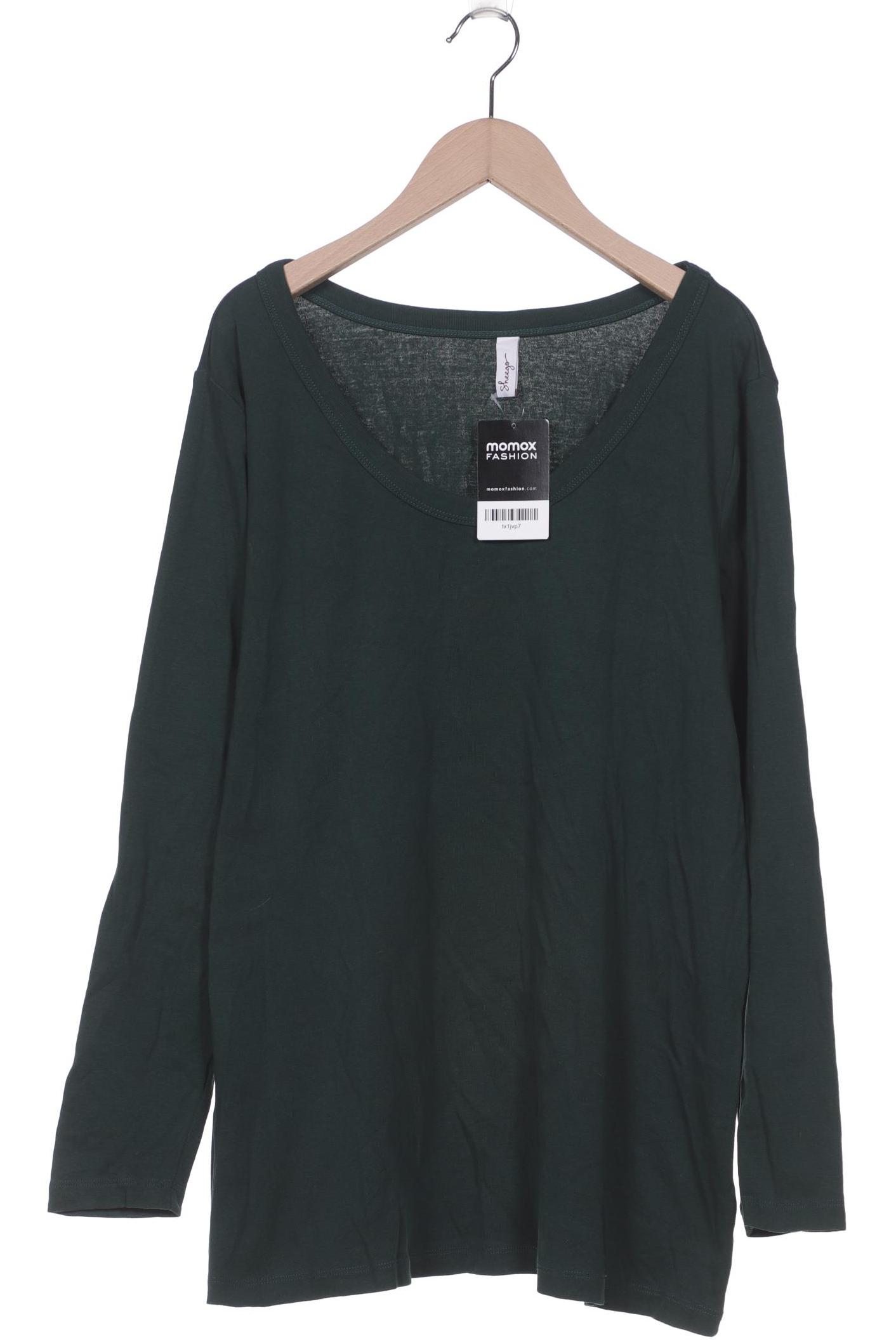 

sheego Damen Langarmshirt, grün, Gr. 44
