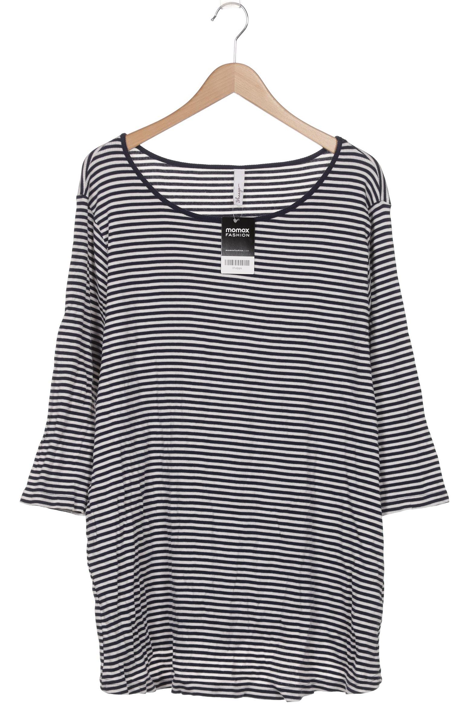 

sheego Damen Langarmshirt, marineblau, Gr. 52