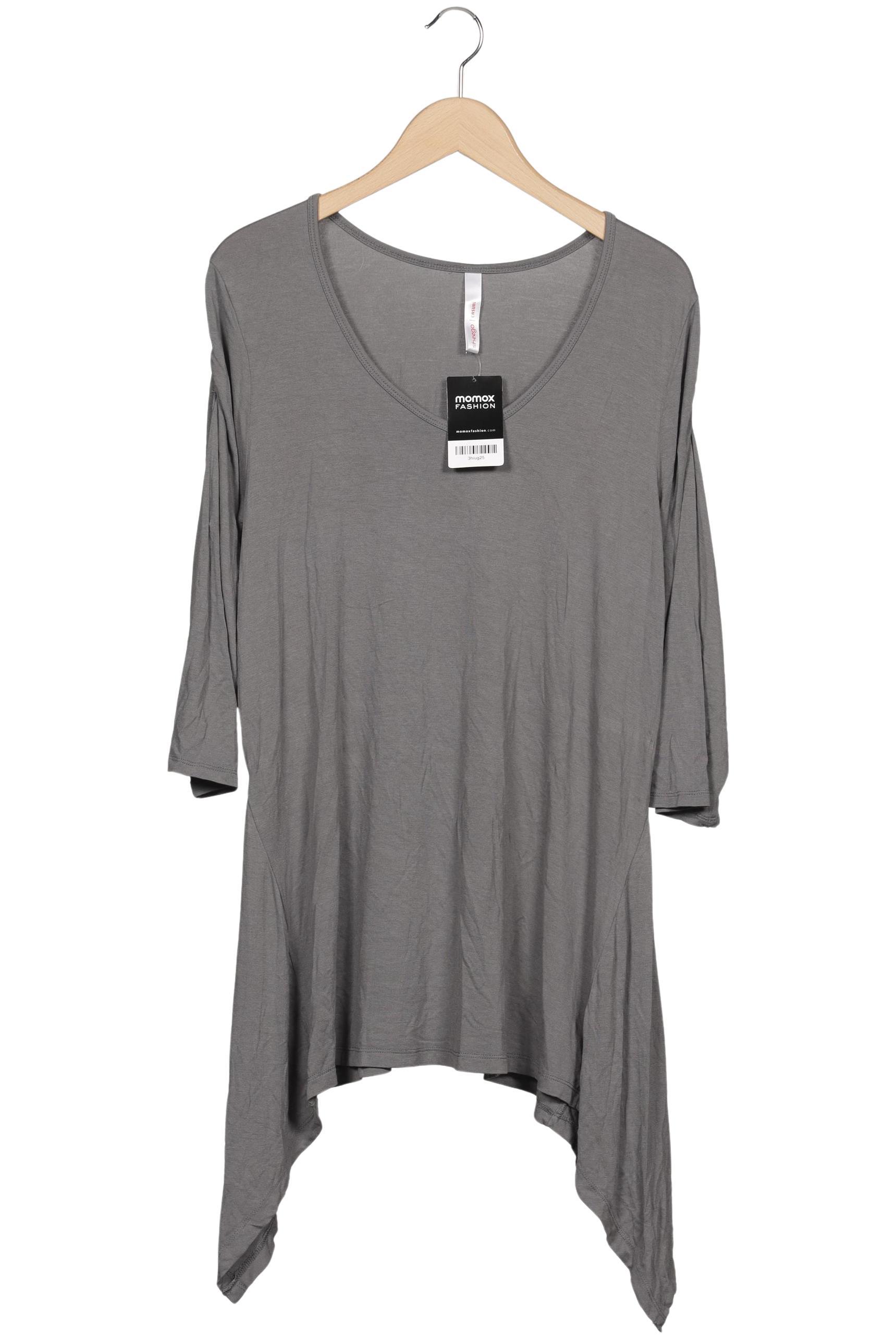 

sheego Damen Langarmshirt, grau, Gr. 44