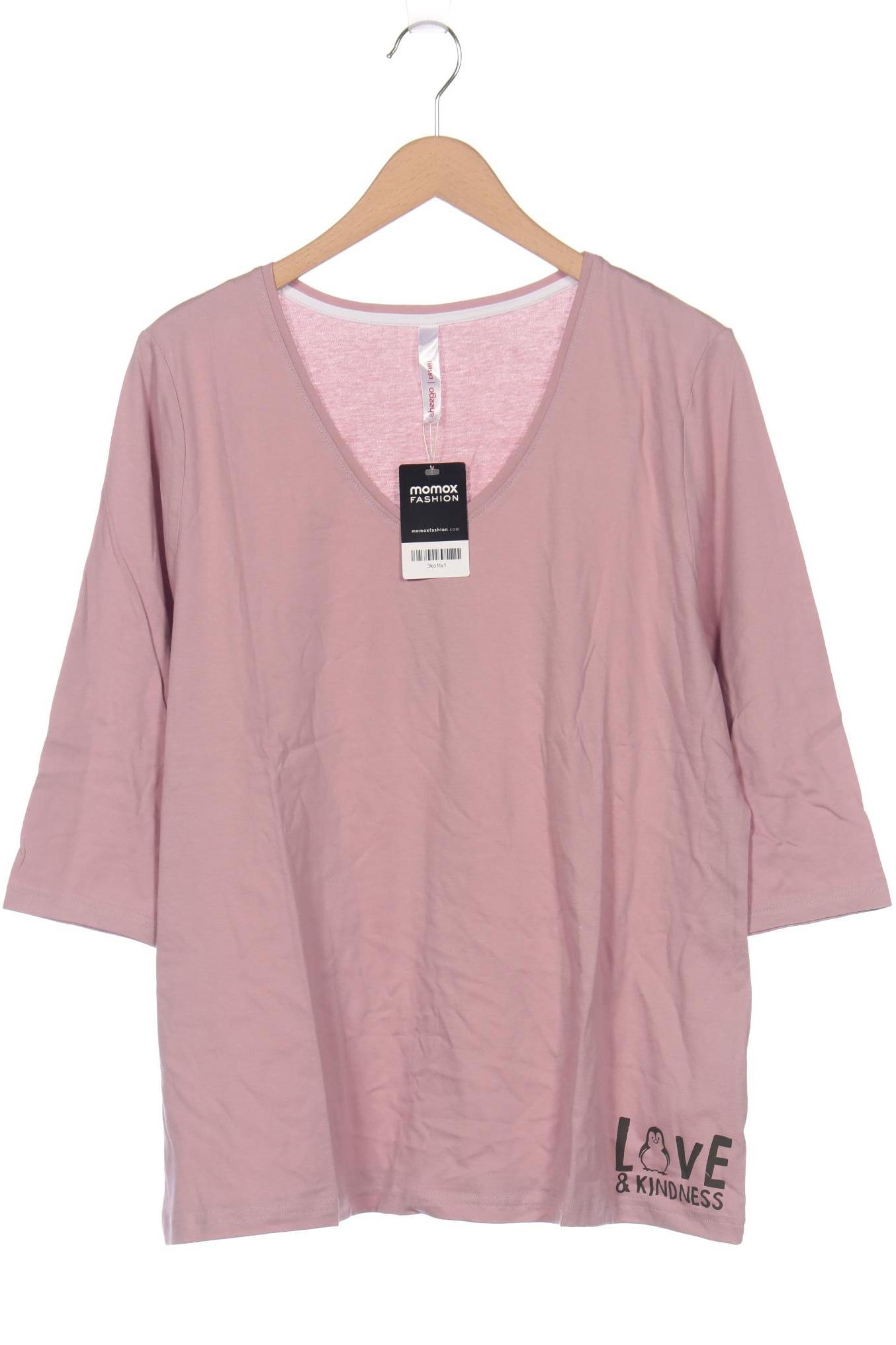 

sheego Damen Langarmshirt, pink, Gr. 48