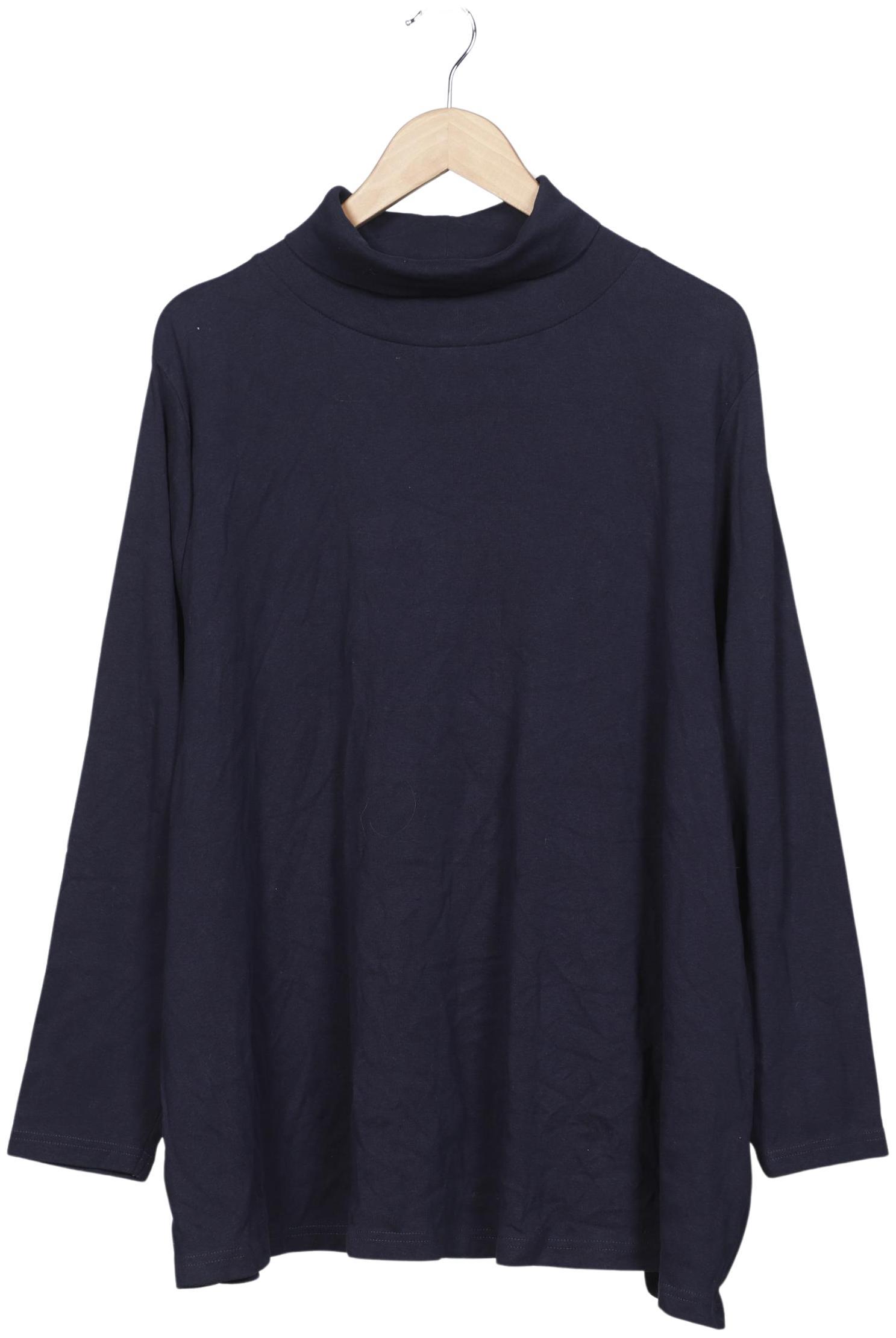 

sheego Damen Langarmshirt, marineblau, Gr. 52