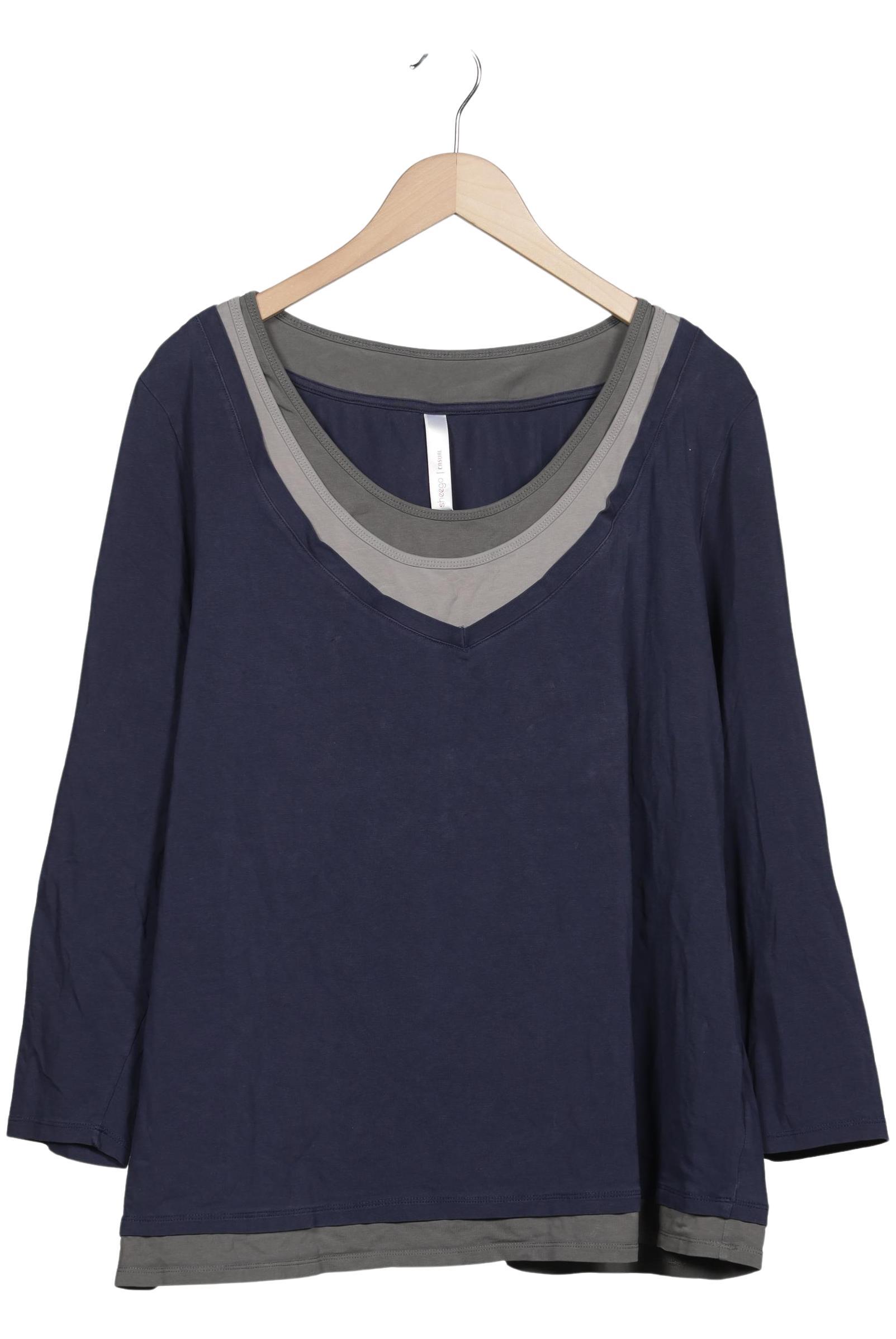 

sheego Damen Langarmshirt, mehrfarbig, Gr. 52