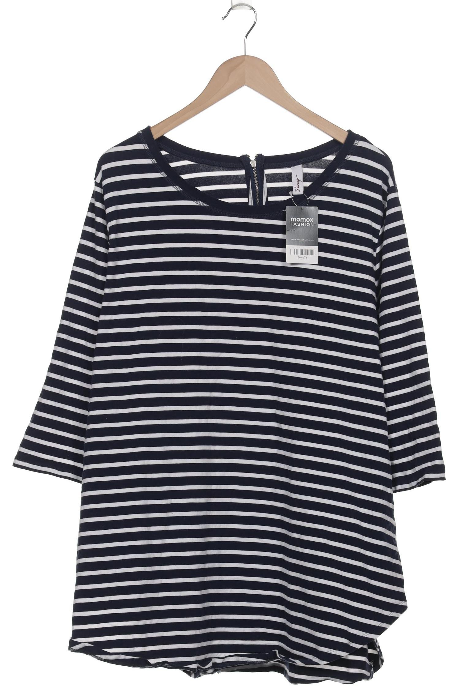 

sheego Damen Langarmshirt, marineblau, Gr. 48