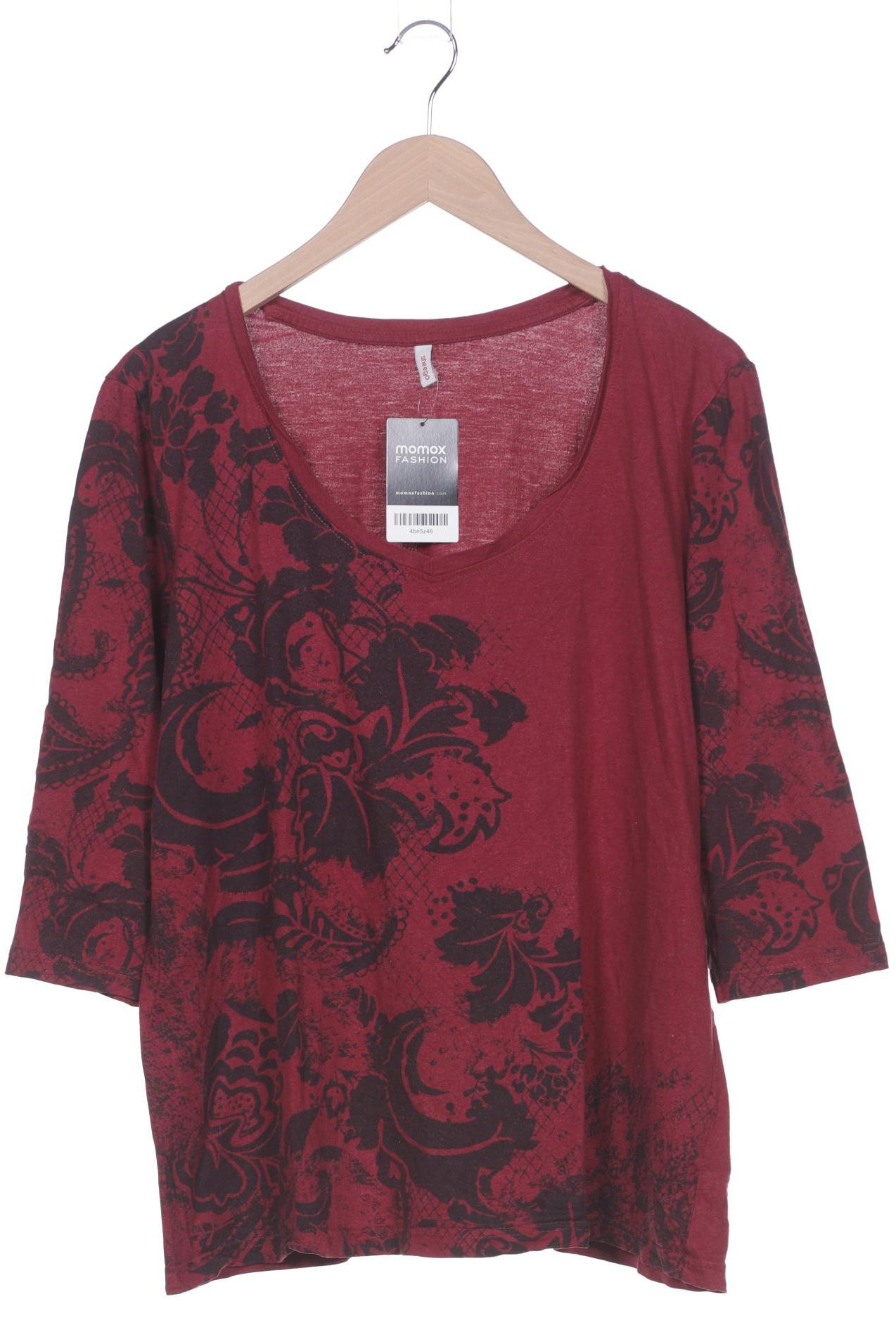 

sheego Damen Langarmshirt, bordeaux
